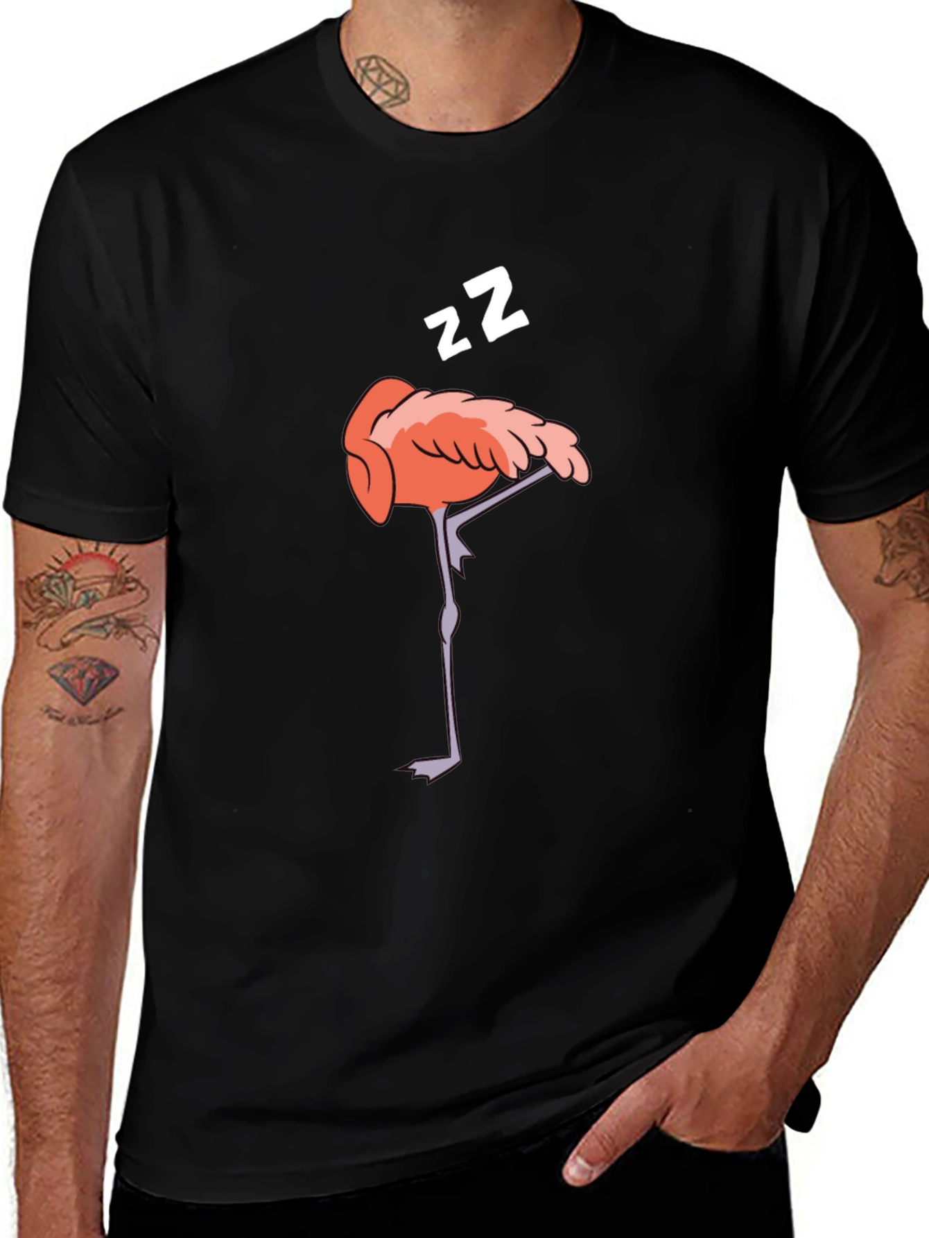Variant 18 of Sleeping Flamingo Graphic T-Shirt