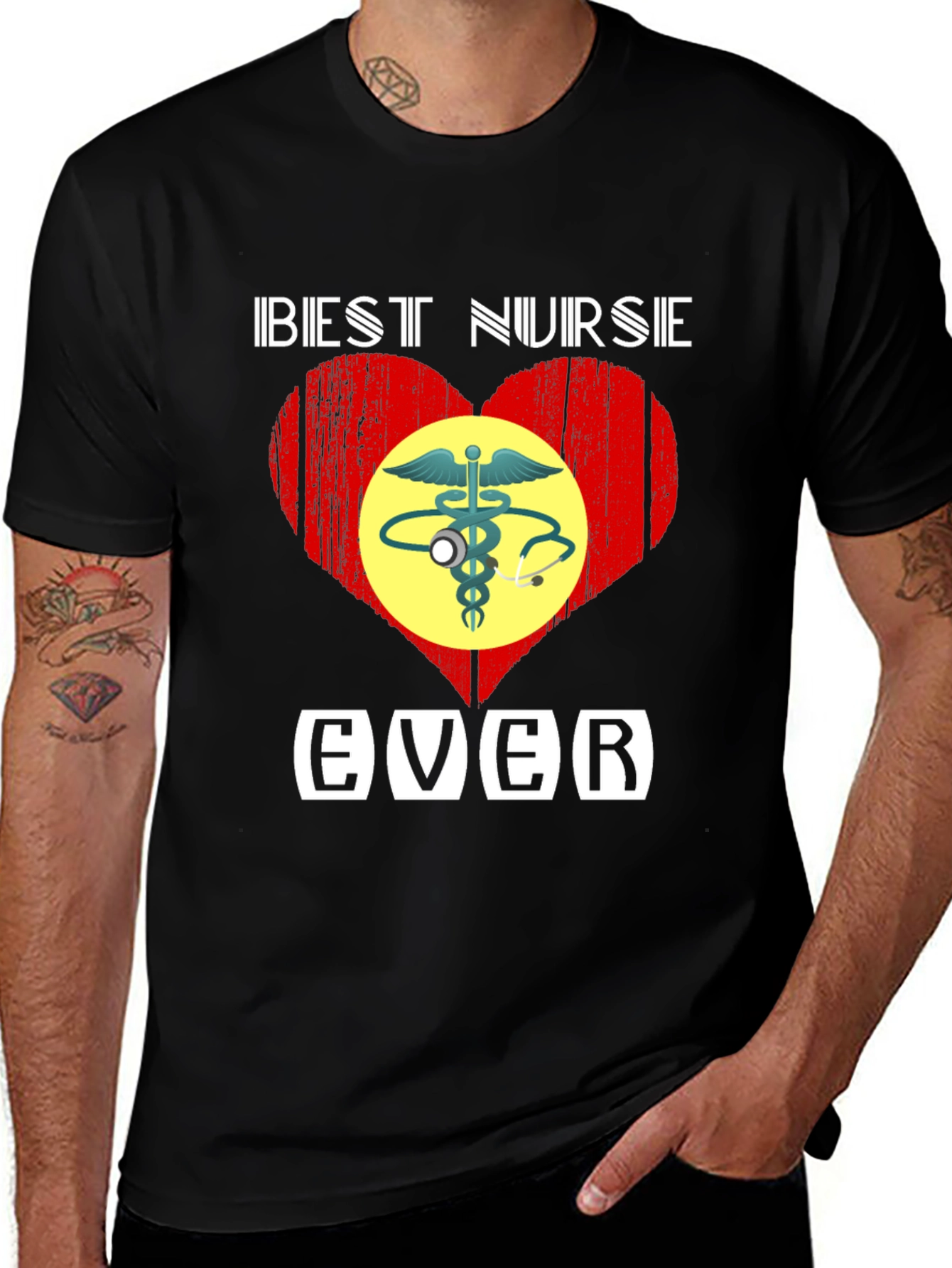 Variant 18 of Best Nurse Ever Graphic T-Shirt