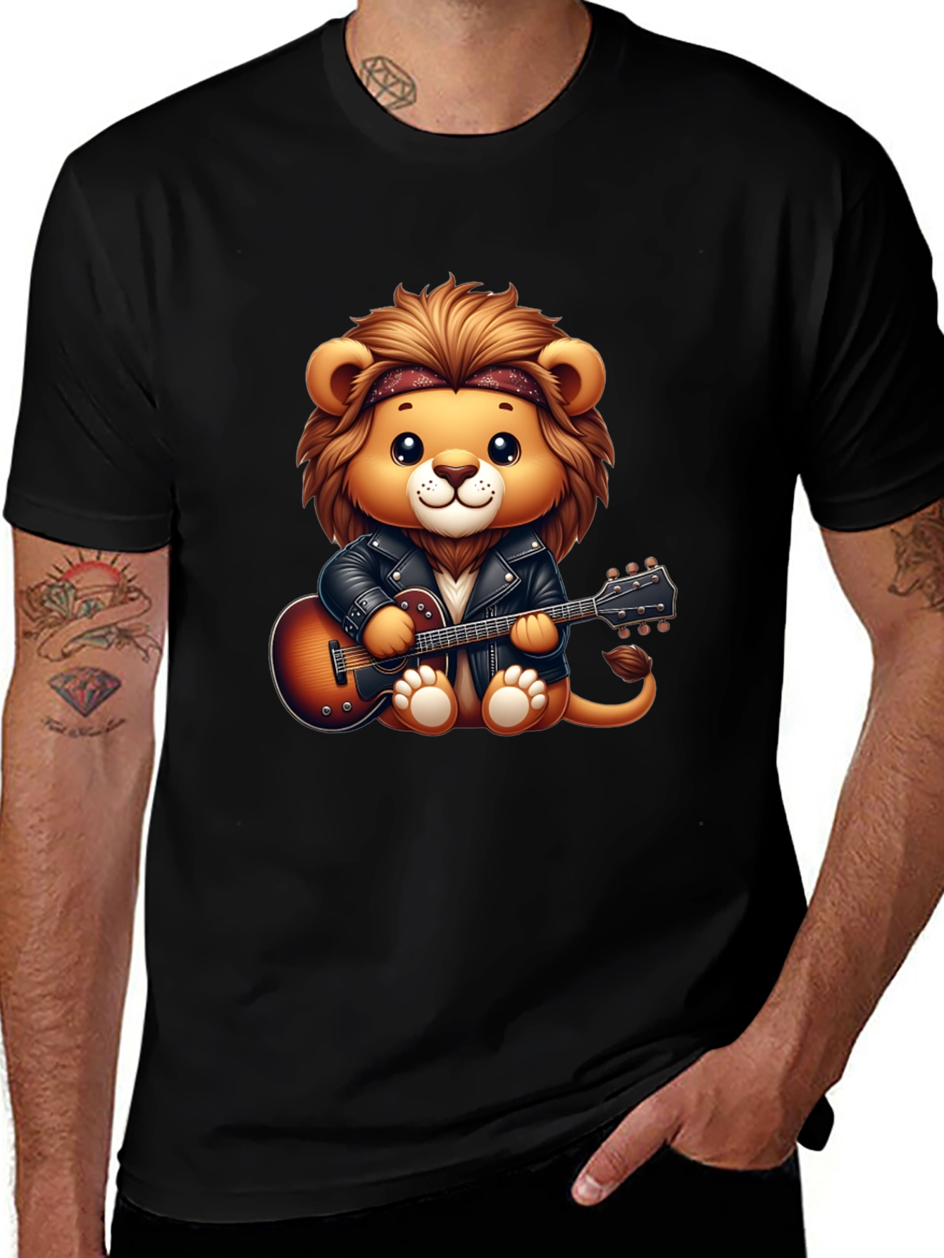 Black Lion Rockstar Graphic Tee main image