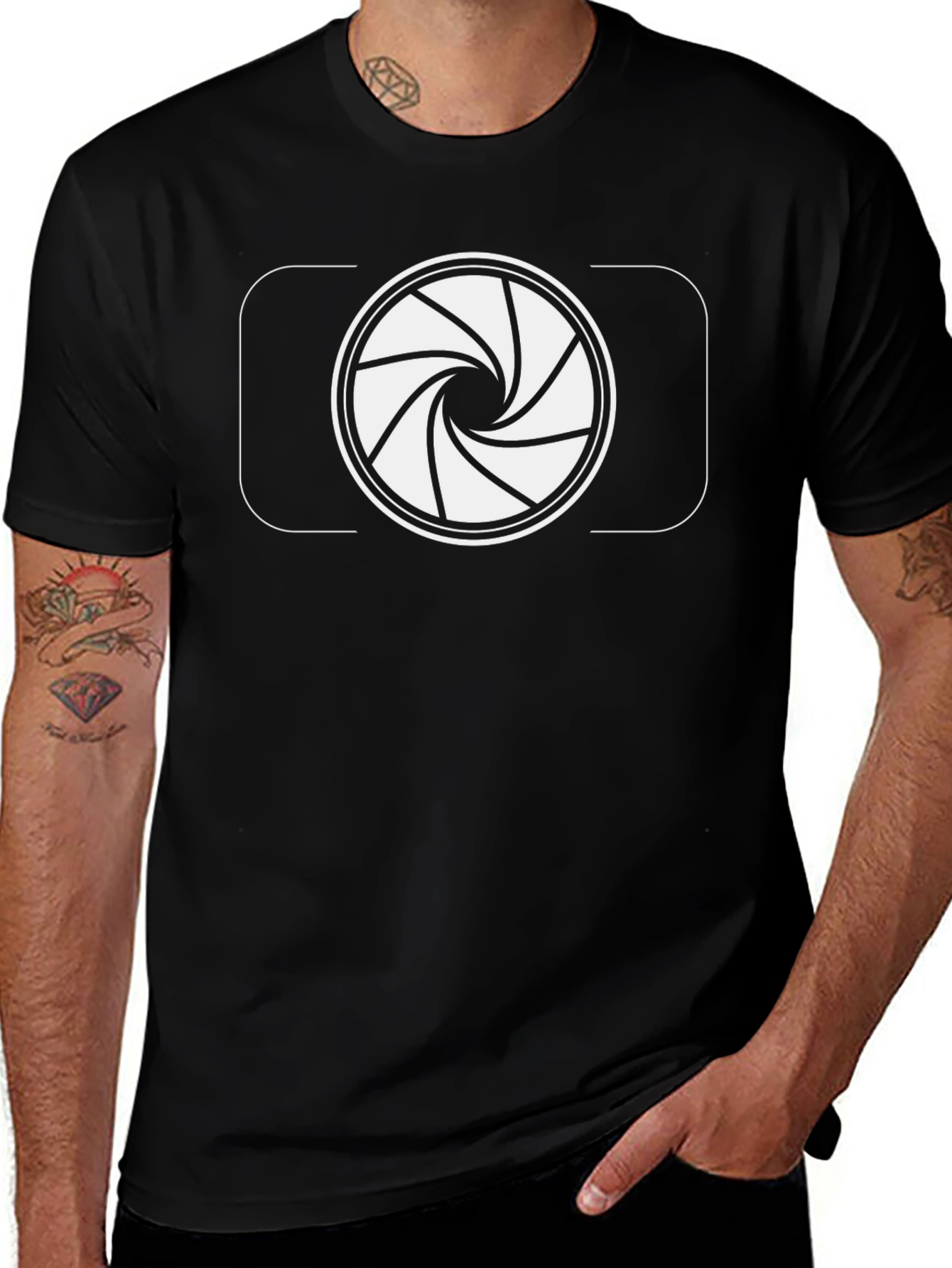 Camera Lens Aperture Graphic T-Shirt
