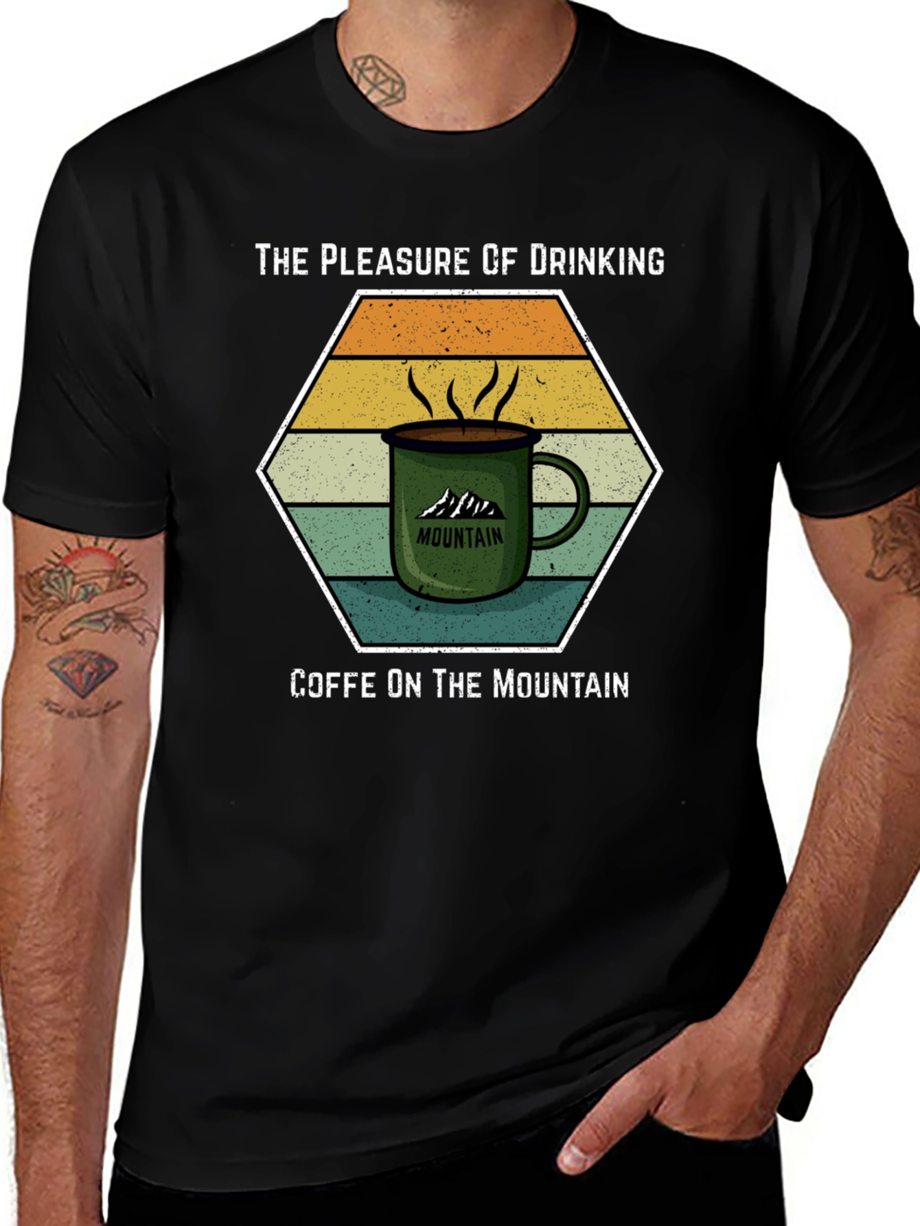 Variant 7 of Mountain Coffee T-Shirt