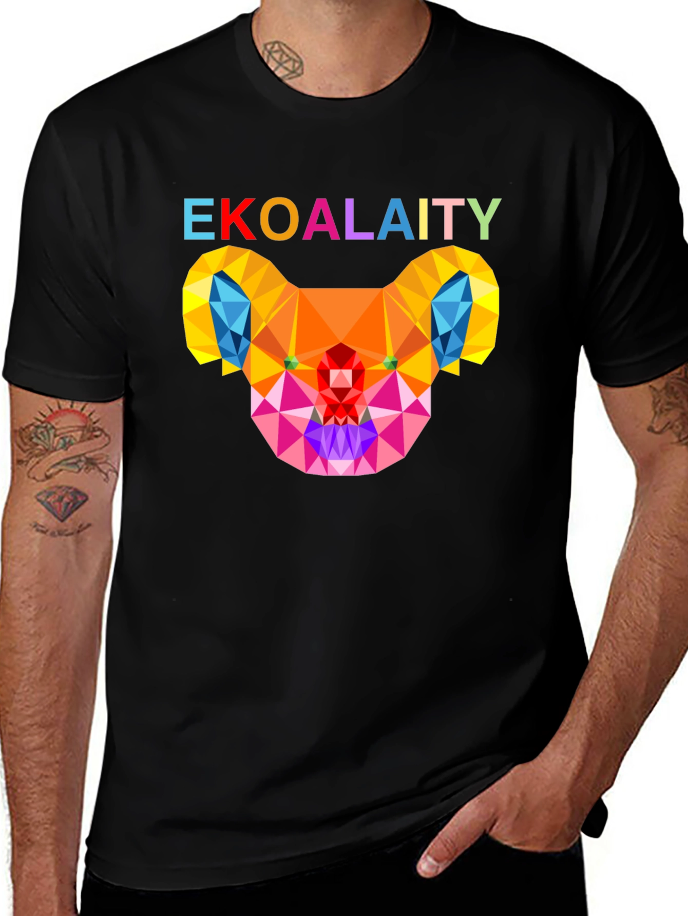 Variant 28 of Geometric Koala T-Shirt - Bold Animal Graphic Tee