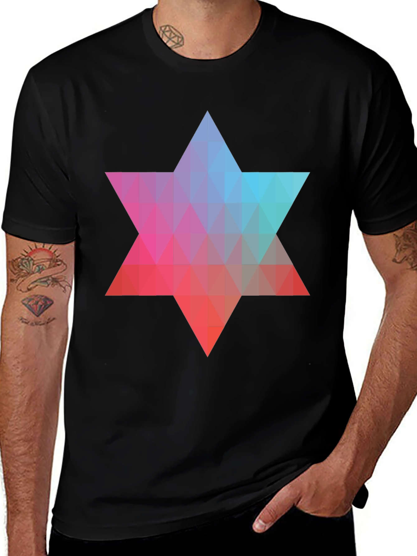 Variant 20 of Geometric Star Graphic T-Shirt