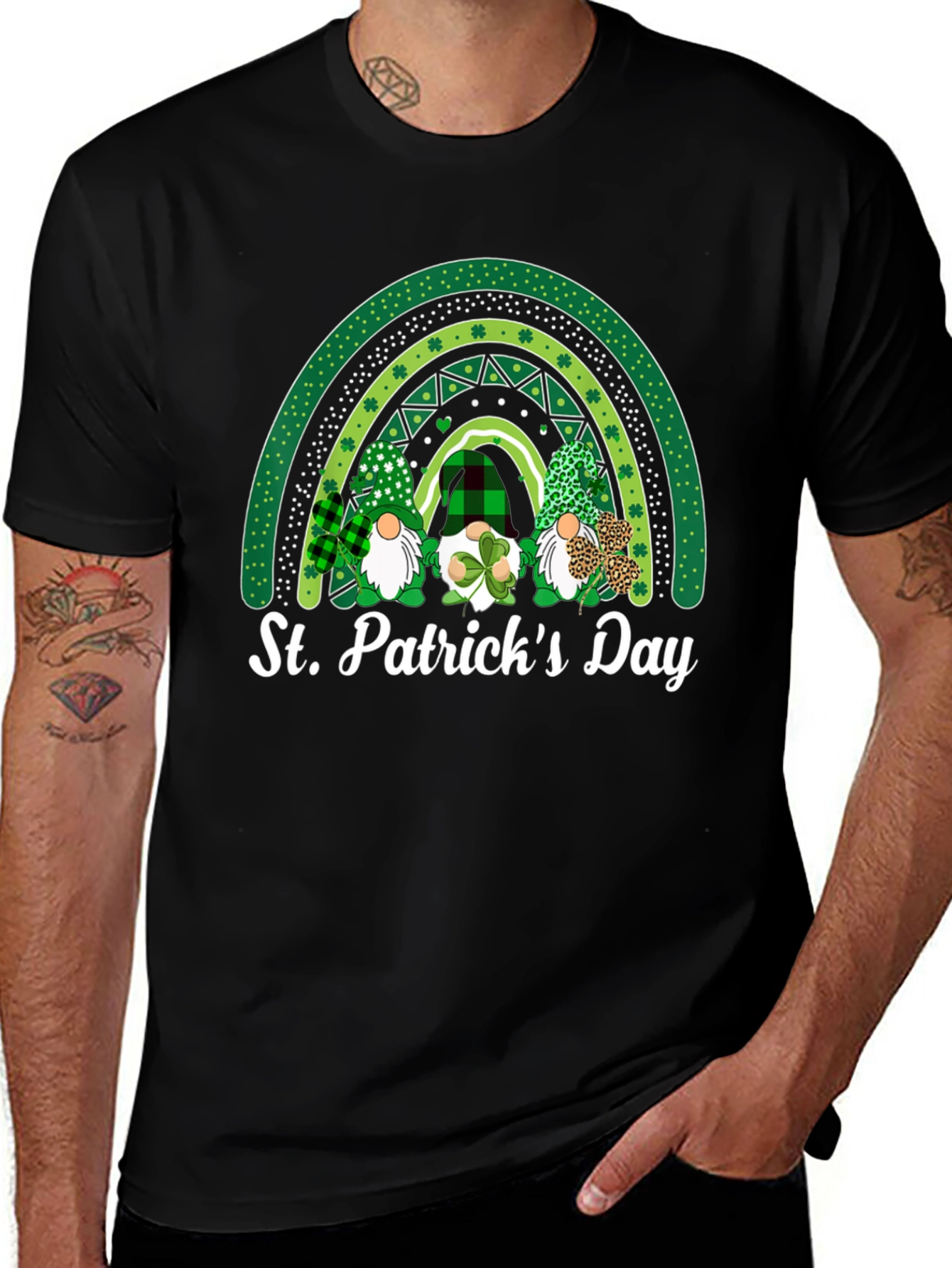 Variant 9 of St. Patrick's Day Rainbow Gnomes T-Shirt