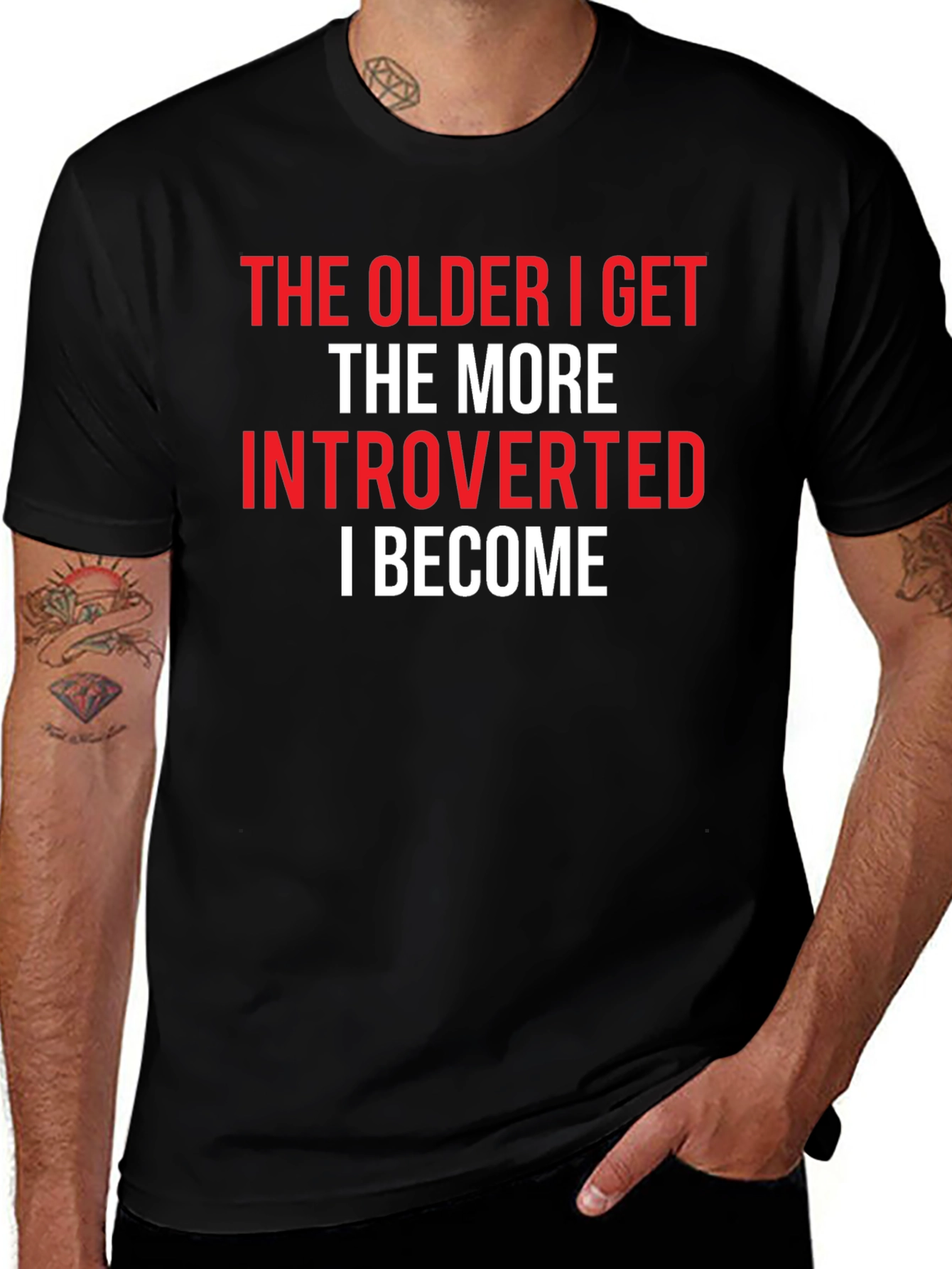 Variant 12 of Introvert T-Shirt - Funny Slogan Tee
