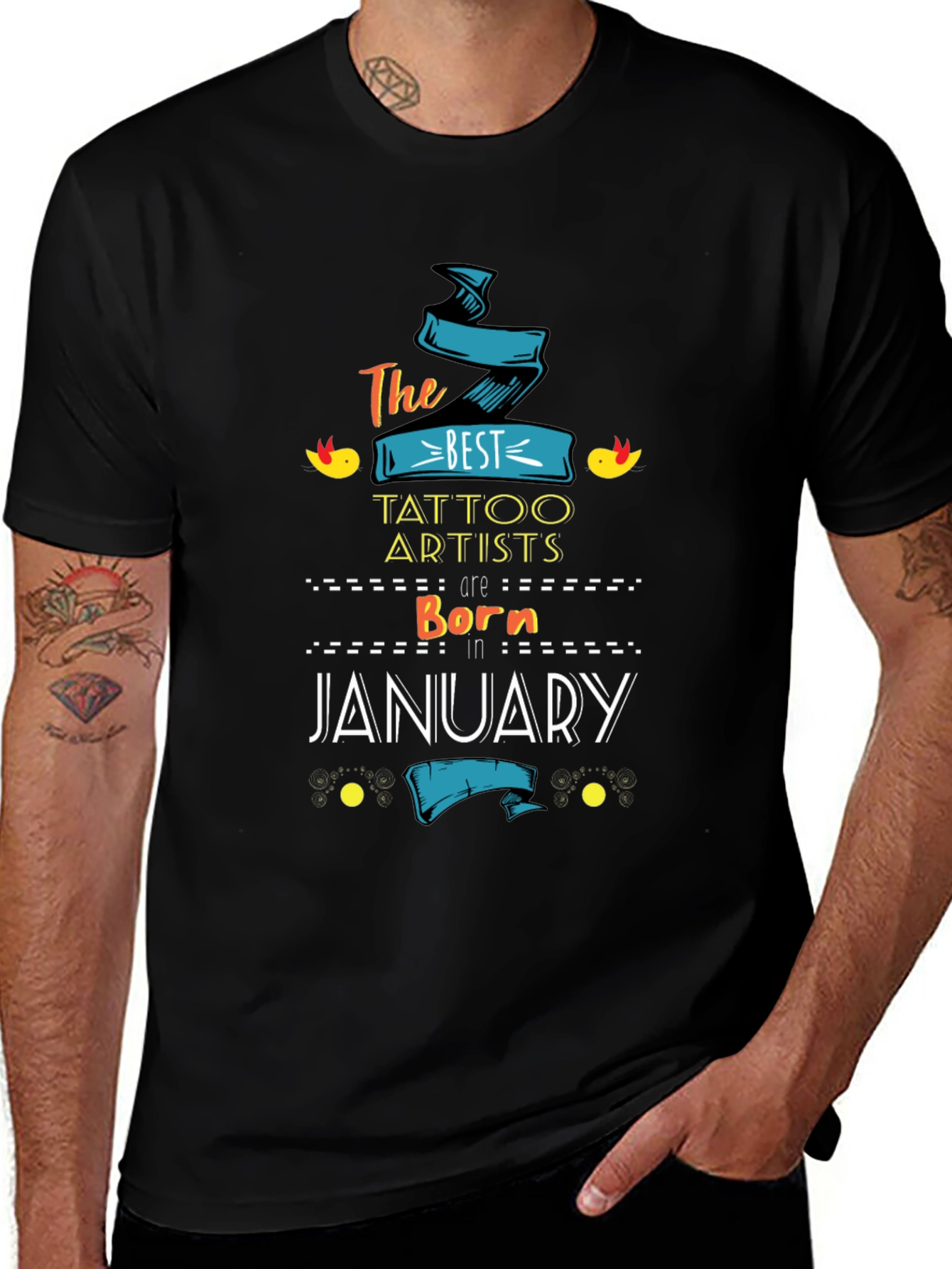 Variant 27 of Best Tattoo Artists Born in January T-Shirt
