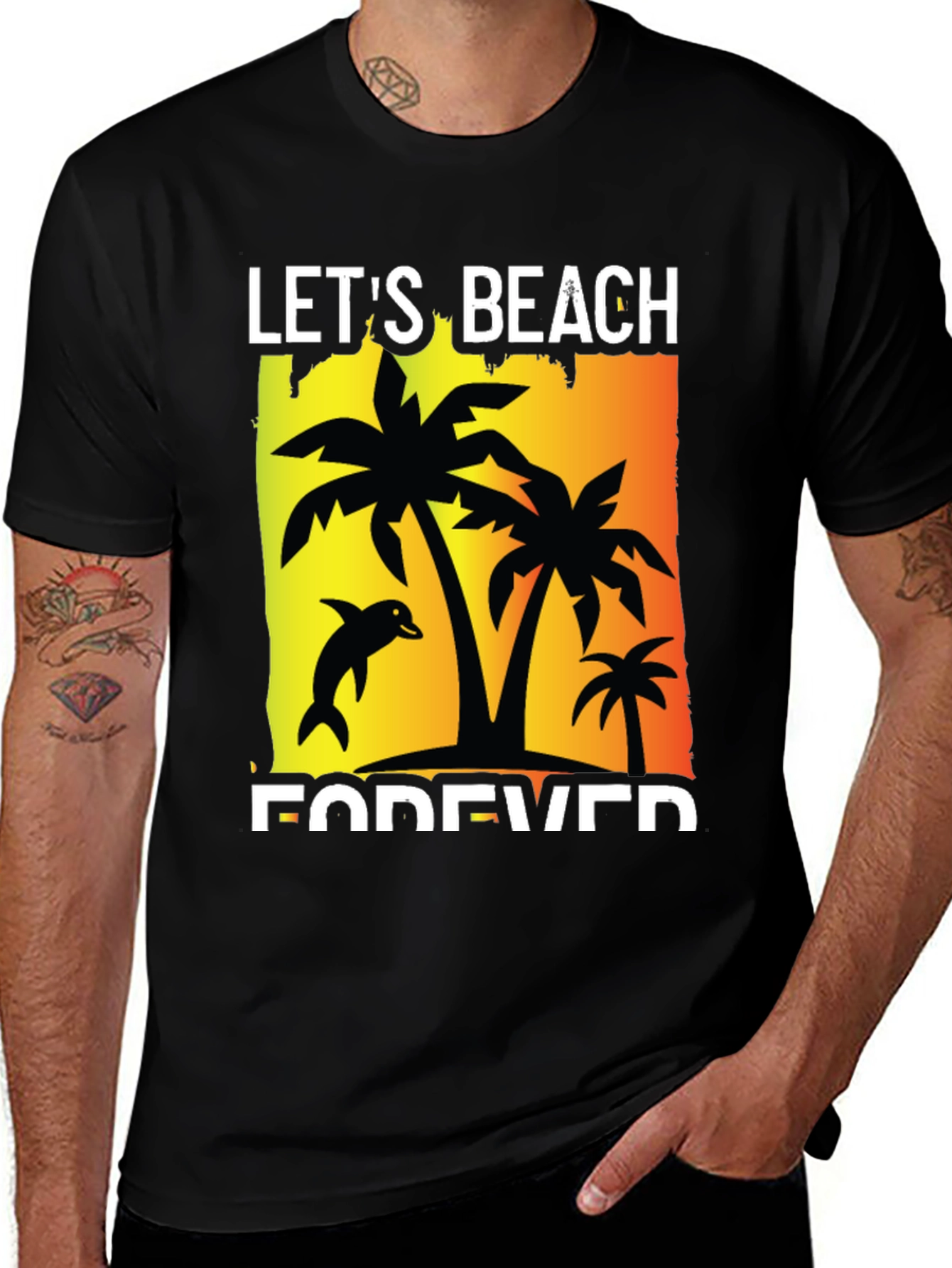 Variant 16 of Let's Beach Forever Graphic T-Shirt