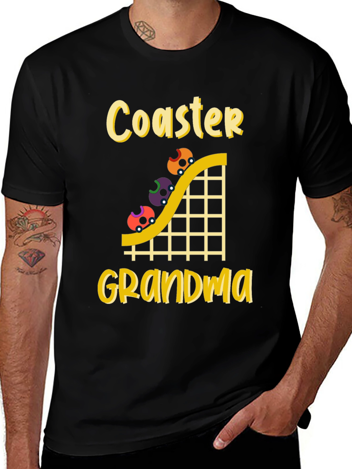 Variant 14 of Coaster Grandma Black T-Shirt