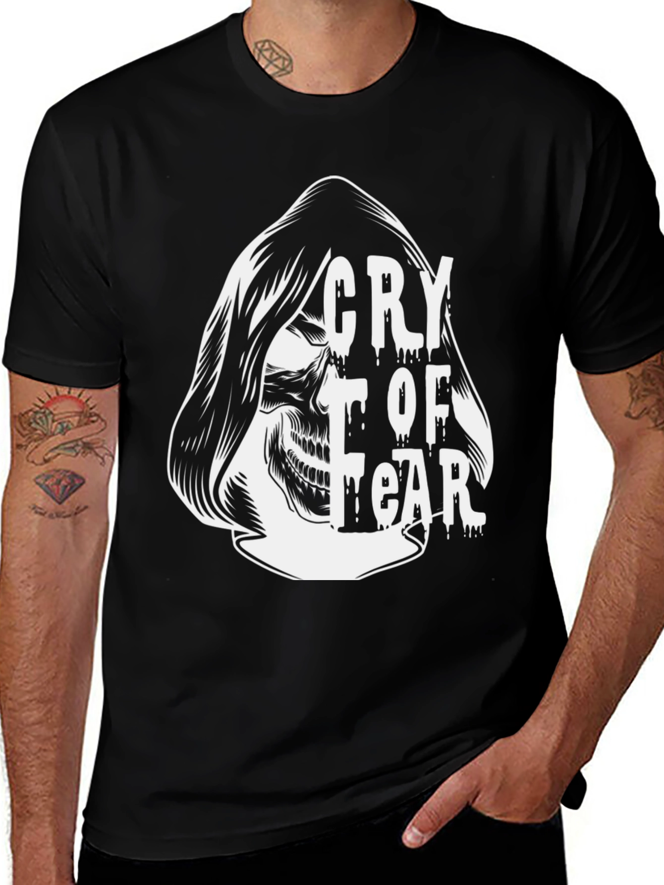 Variant 26 of Cry of Fear Graphic Tee - Black Cotton T-Shirt
