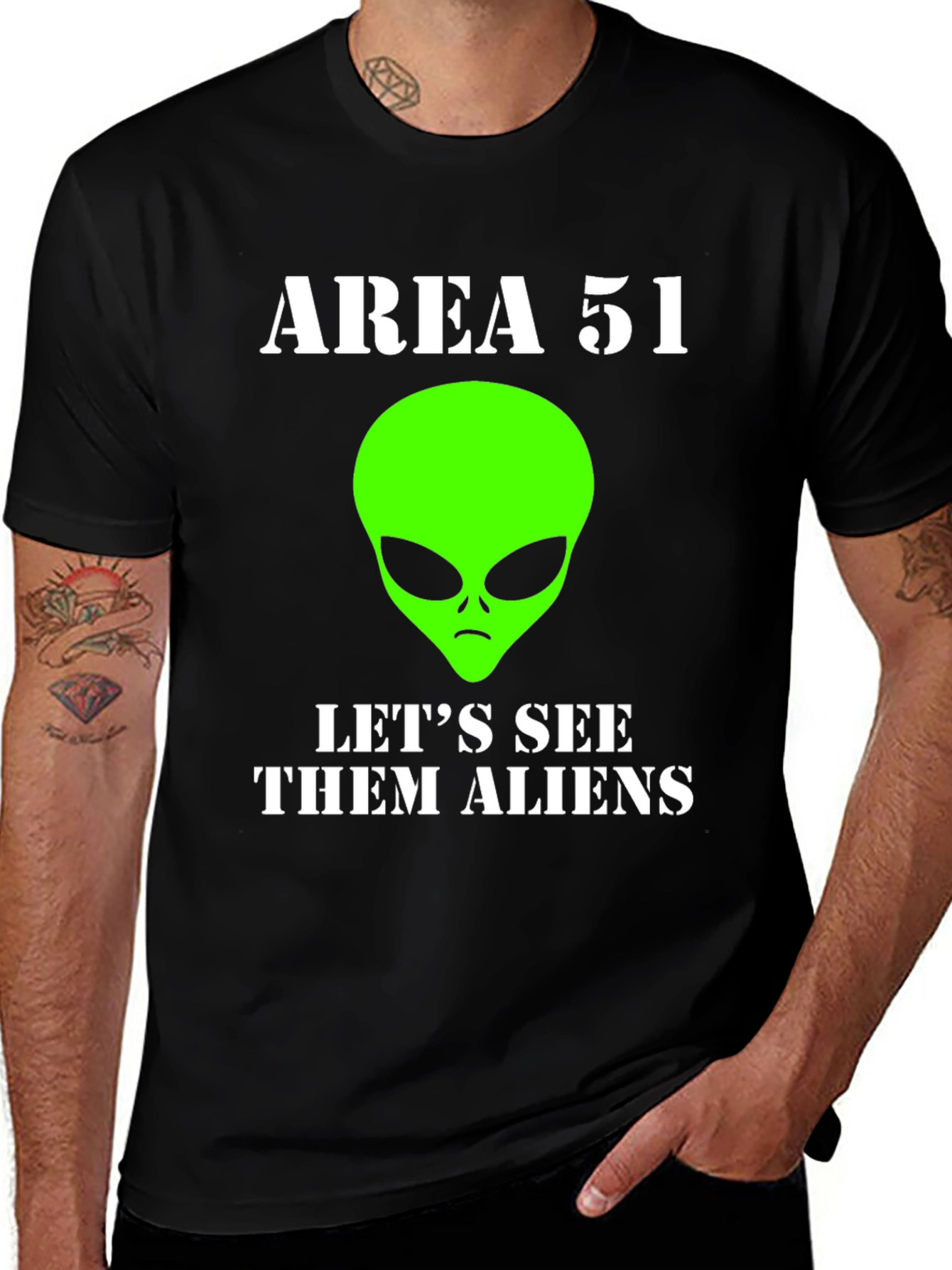 Variant 23 of Area 51 Alien T-Shirt - Let's See Them Aliens!