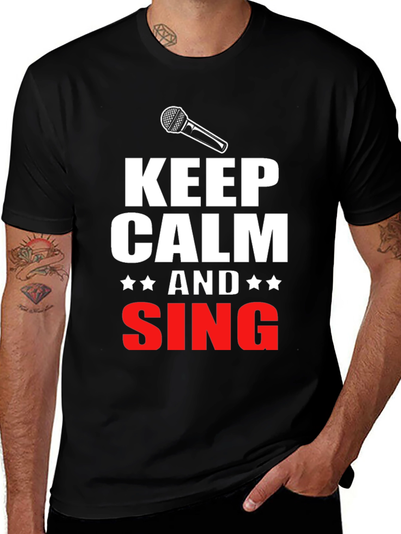 Keep Calm & Sing T-Shirt - Singer Musician Tee
