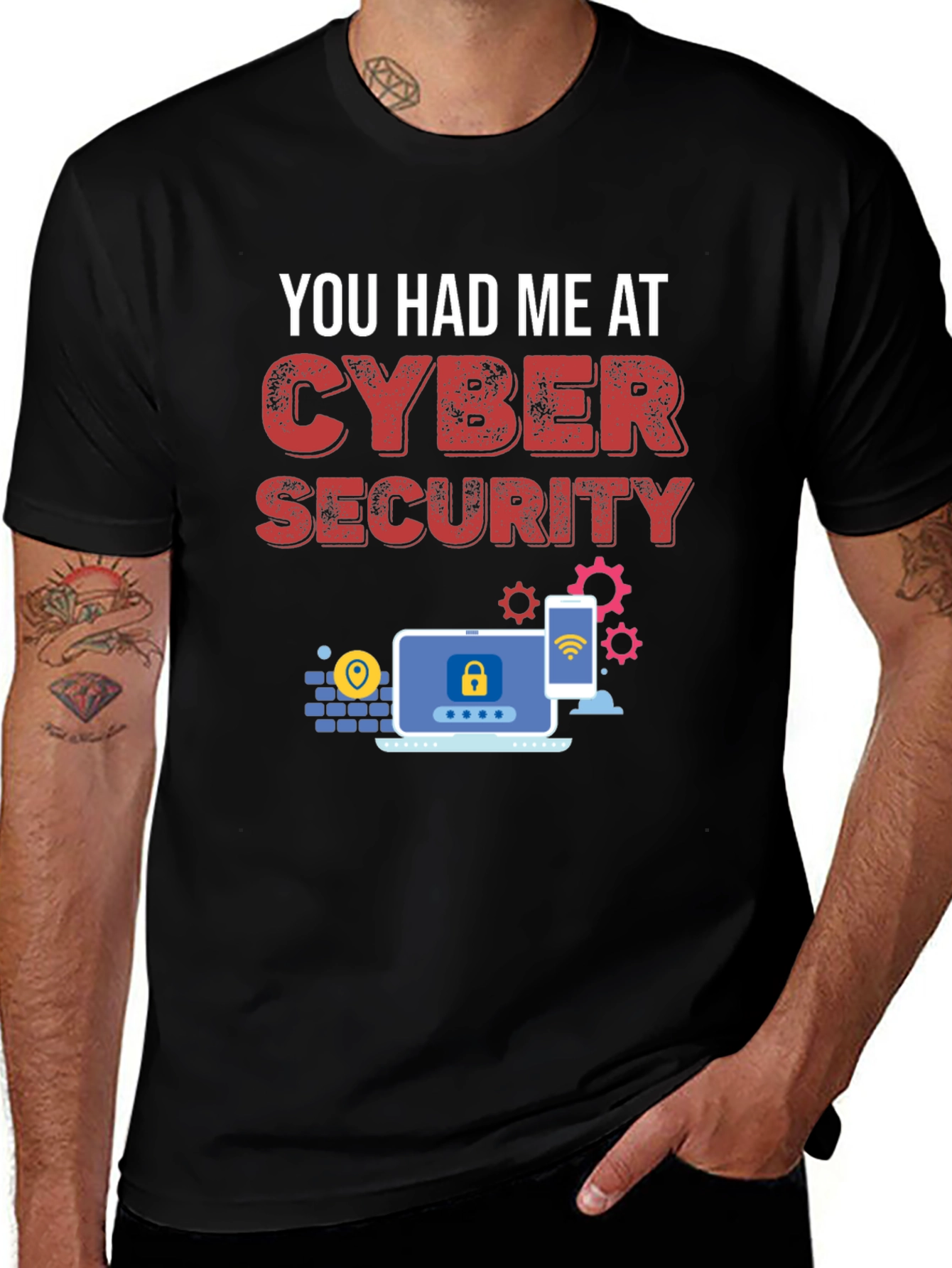 Variant 19 of Cyber Security Graphic Tee - Geeky IT Humor