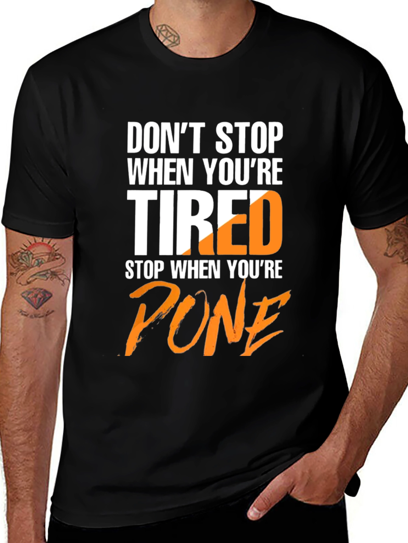 Variant 20 of Motivational "Done" Graphic T-Shirt