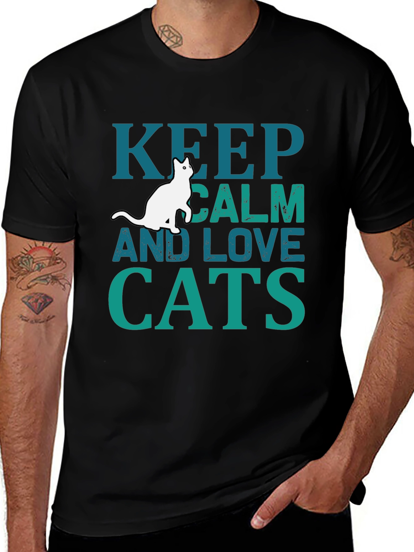 Variant 9 of Keep Calm and Love Cats T-Shirt