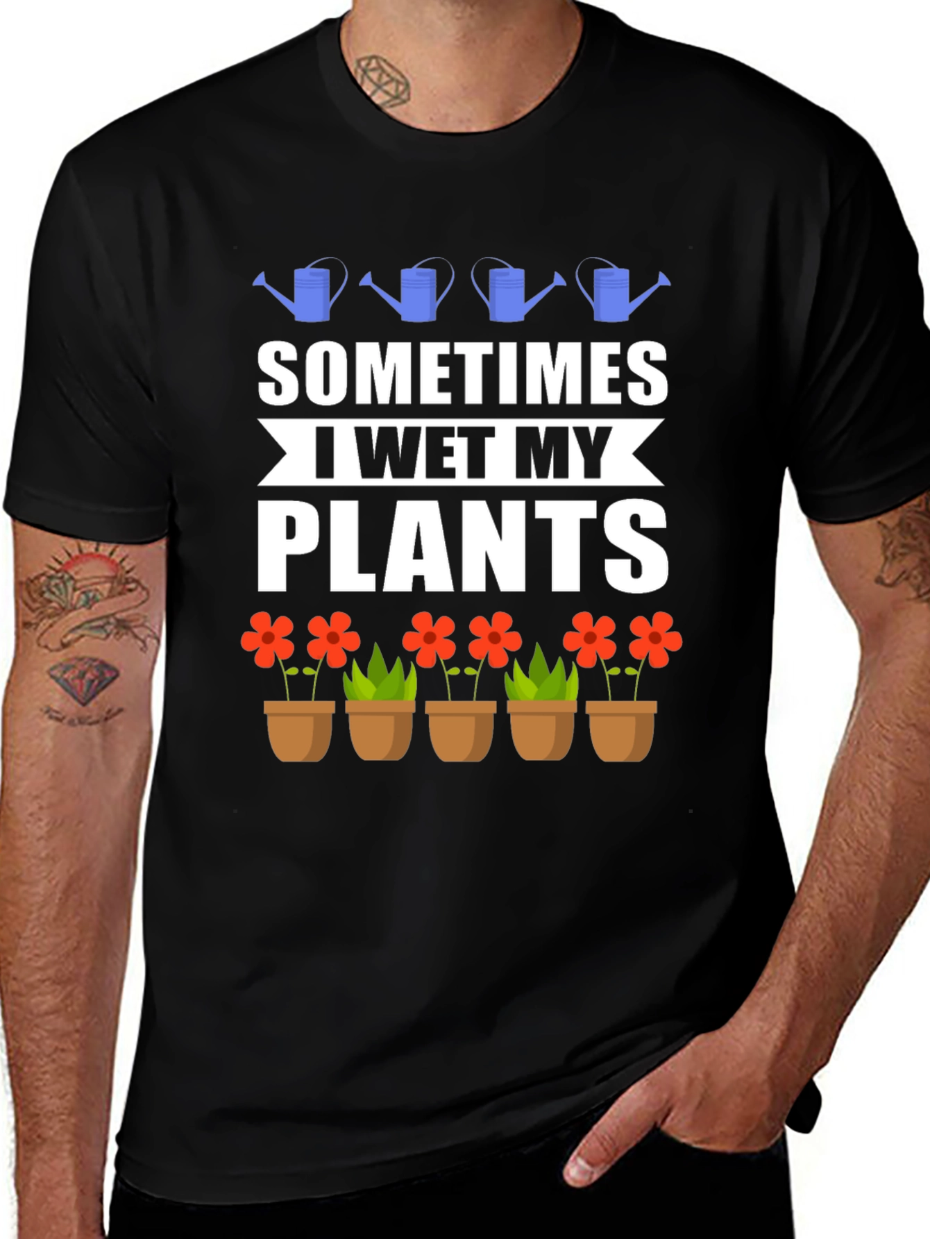 Variant 3 of Funny Gardening T-Shirt - I Wet My Plants