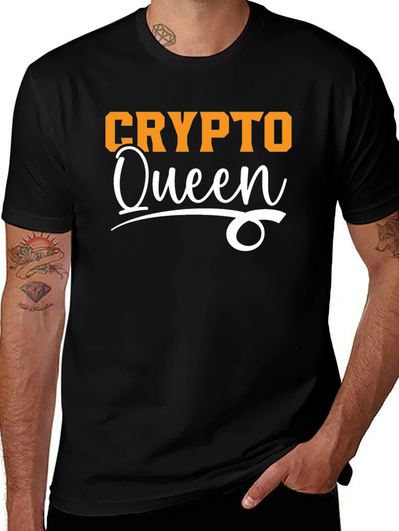 Variant 7 of Crypto Queen Black T-Shirt