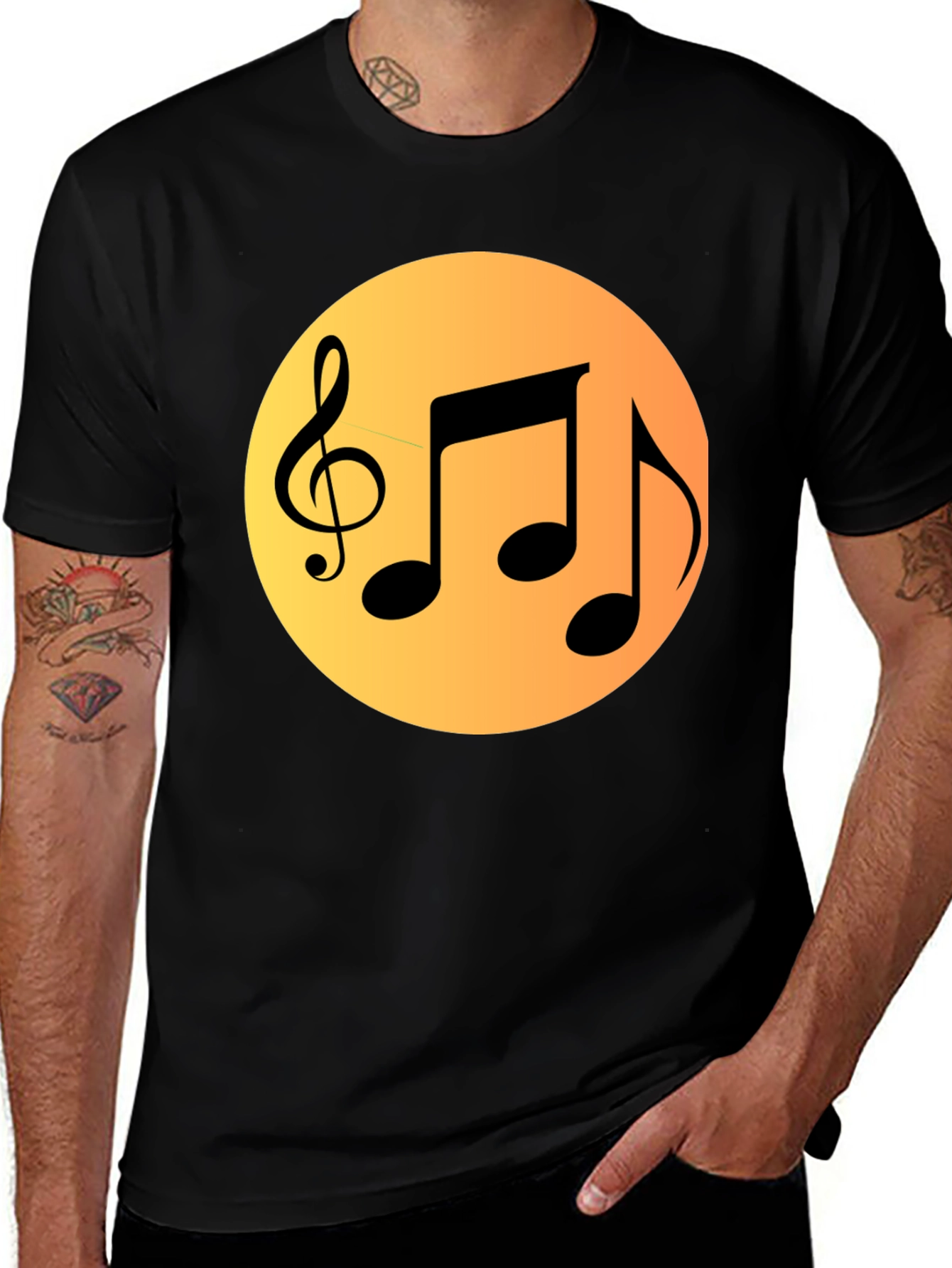 Variant 21 of Musical Notes Graphic Tee - Stylish & Comfy!