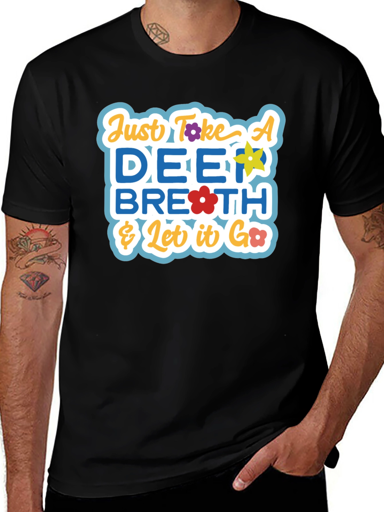 Variant 13 of Just Take a Deep Breath Graphic T-Shirt