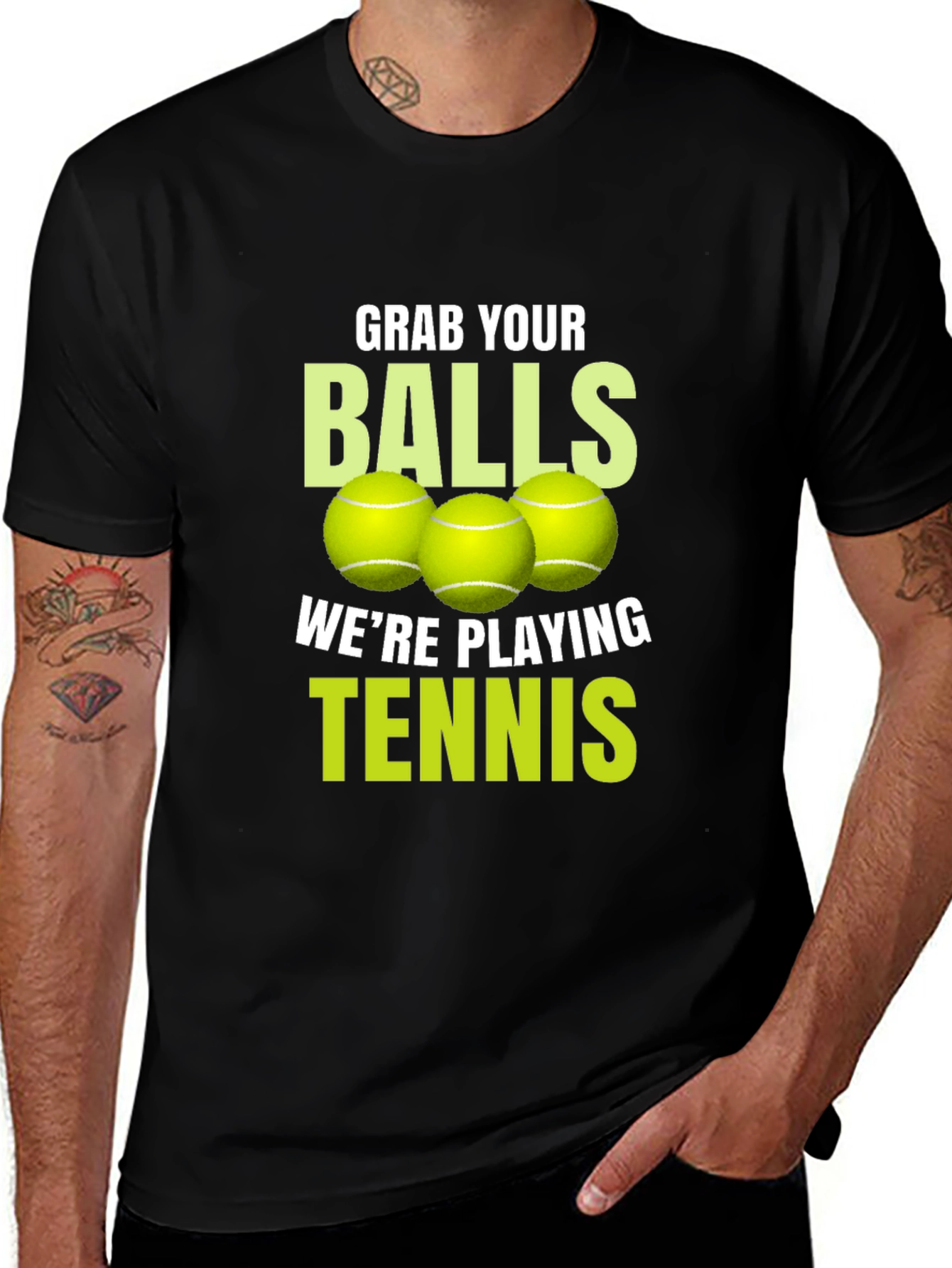 Variant 19 of Grab Your Balls Tennis T-Shirt