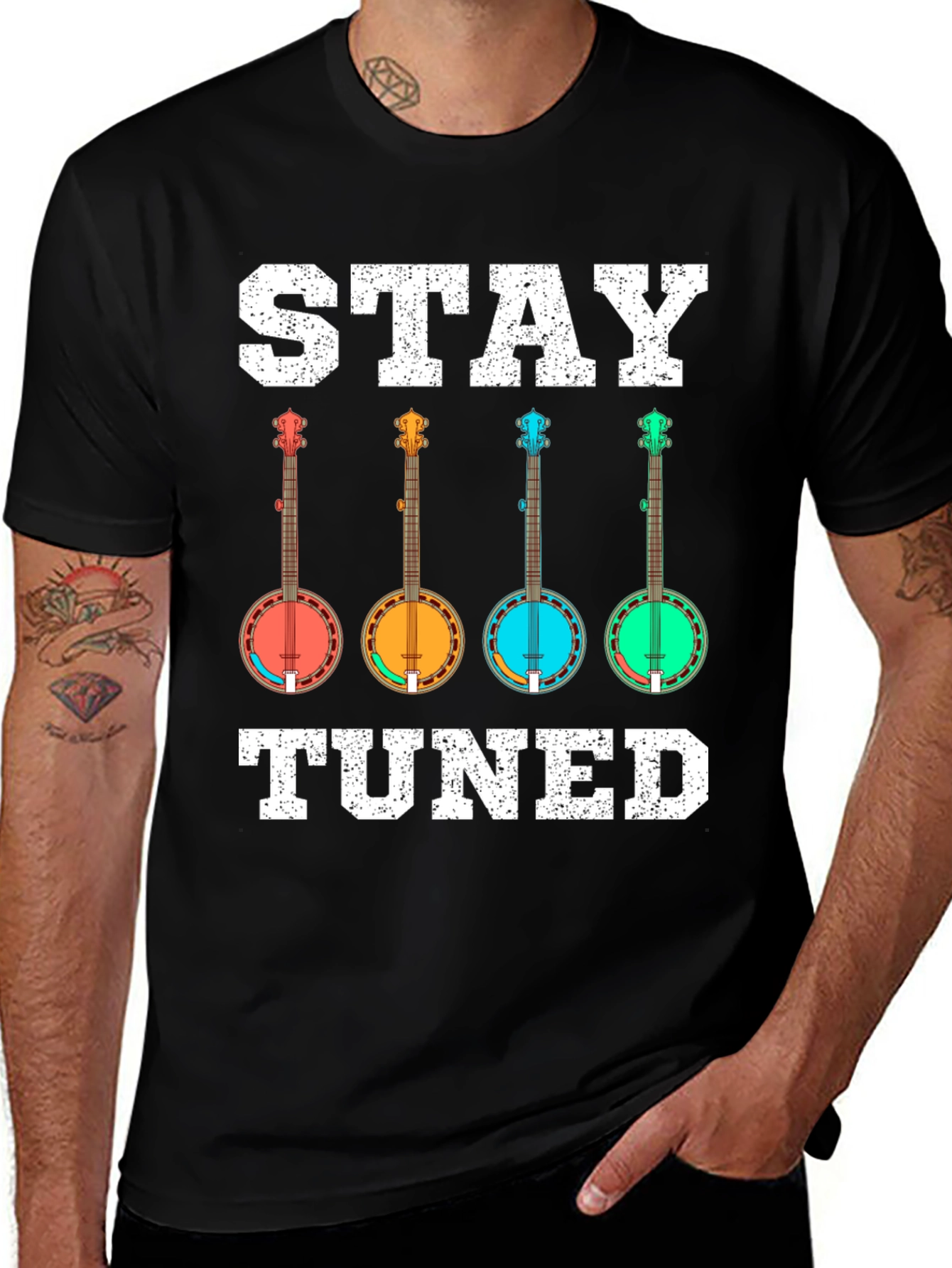 Stay Tuned Banjo Graphic Tee