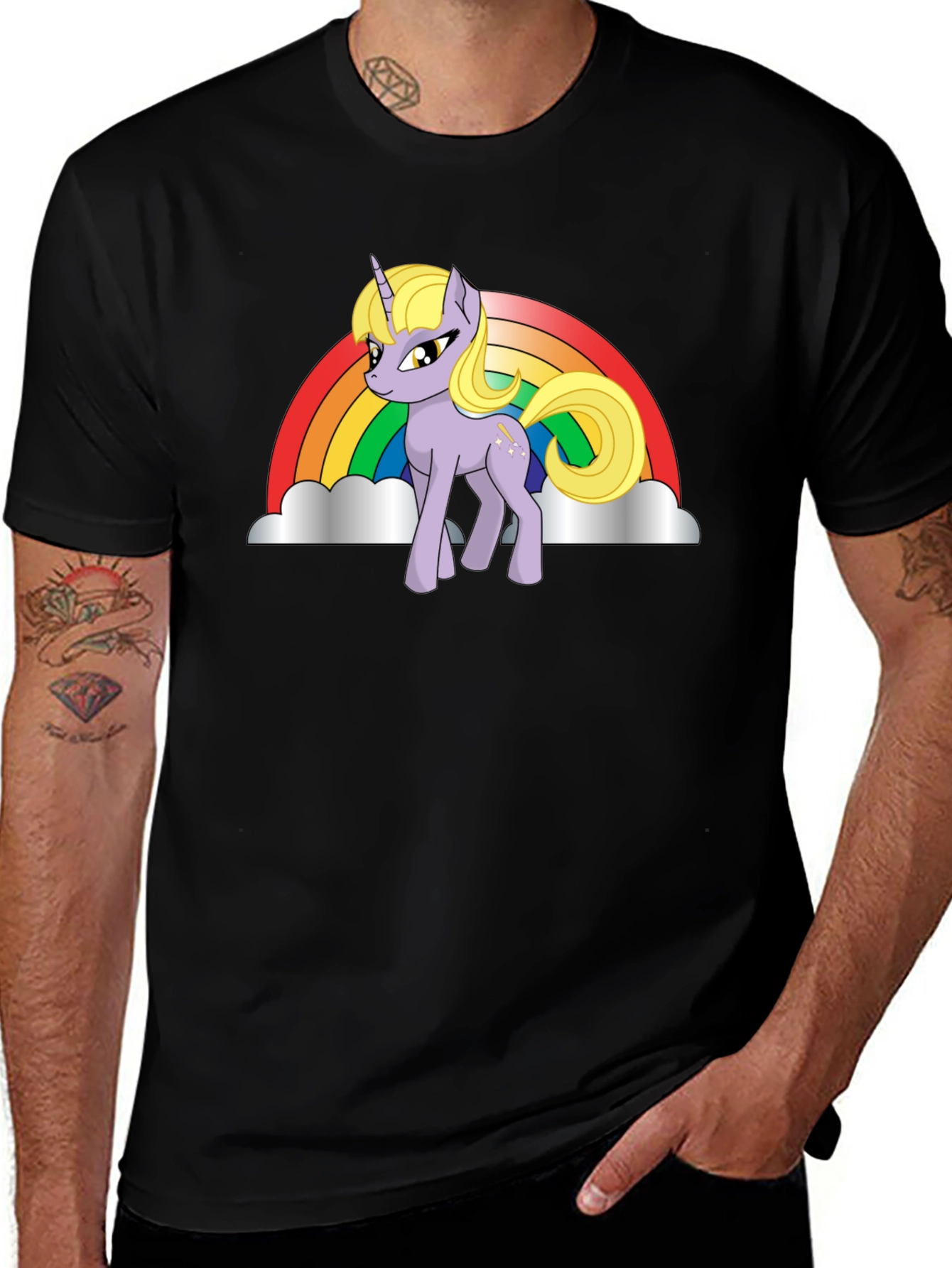 Variant 27 of Unicorn Rainbow Graphic T-Shirt