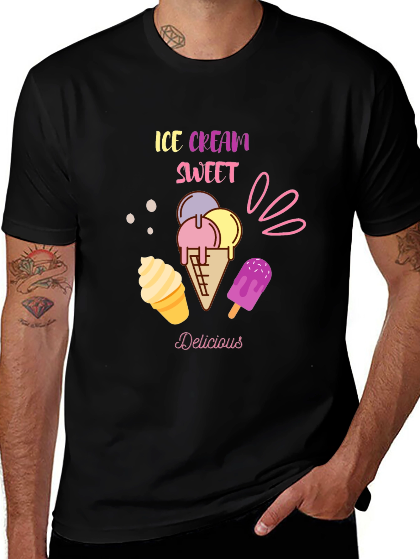 Variant 27 of Ice Cream Sweet Delicious T-Shirt