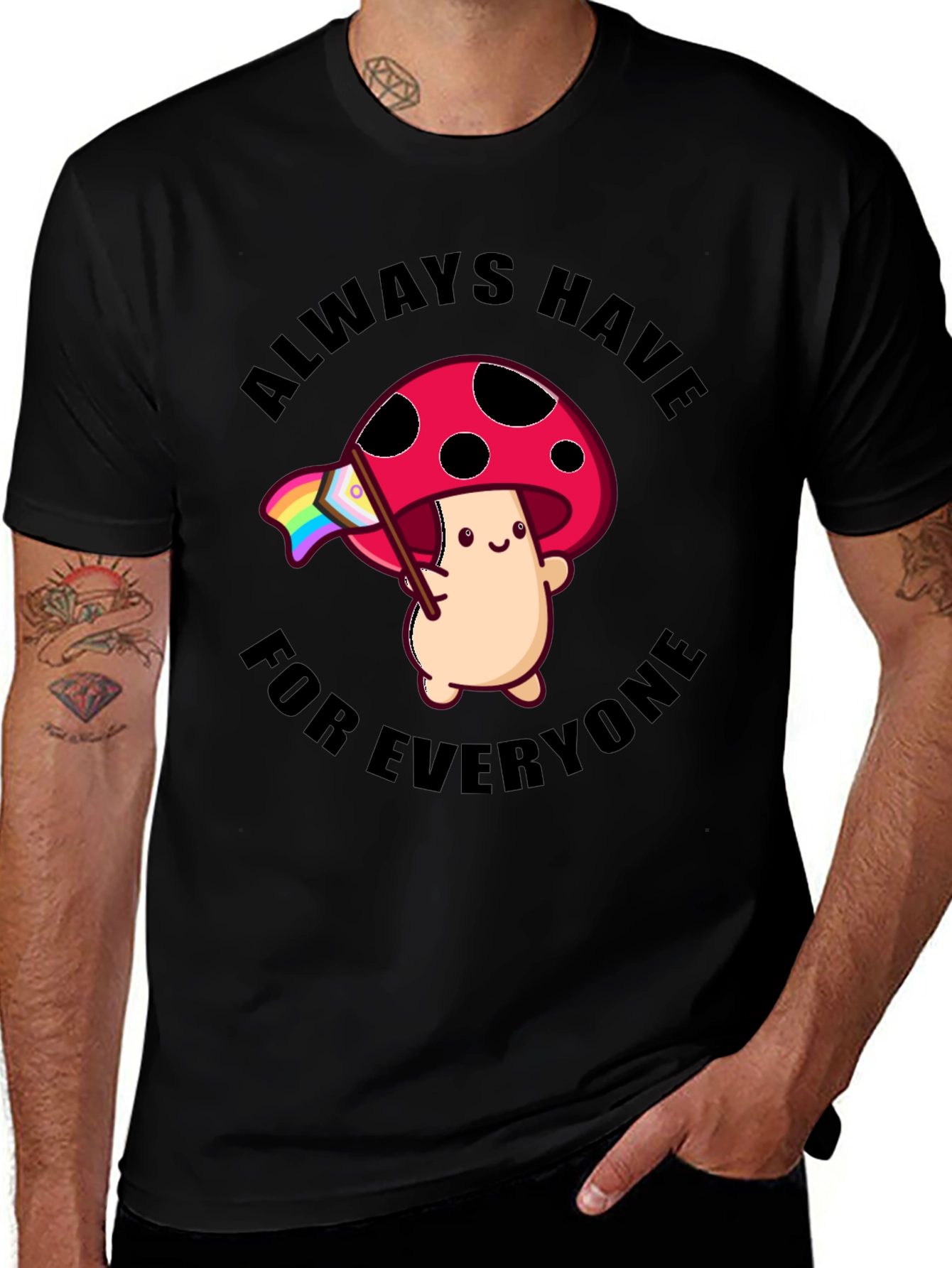 Variant 11 of Inclusive Mushroom Graphic T-Shirt