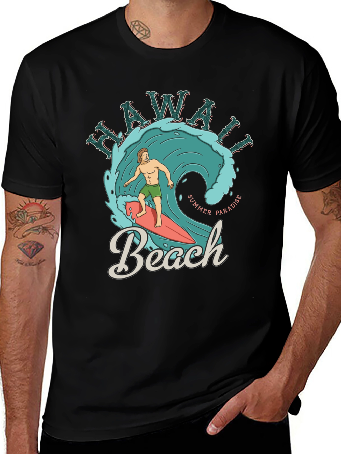 Variant 26 of Hawaii Beach Summer Paradise Graphic Tee
