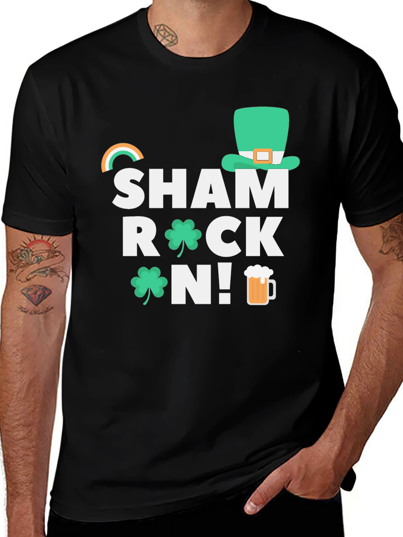 Variant 10 of Shamrock On! St. Patrick's Day Graphic Tee