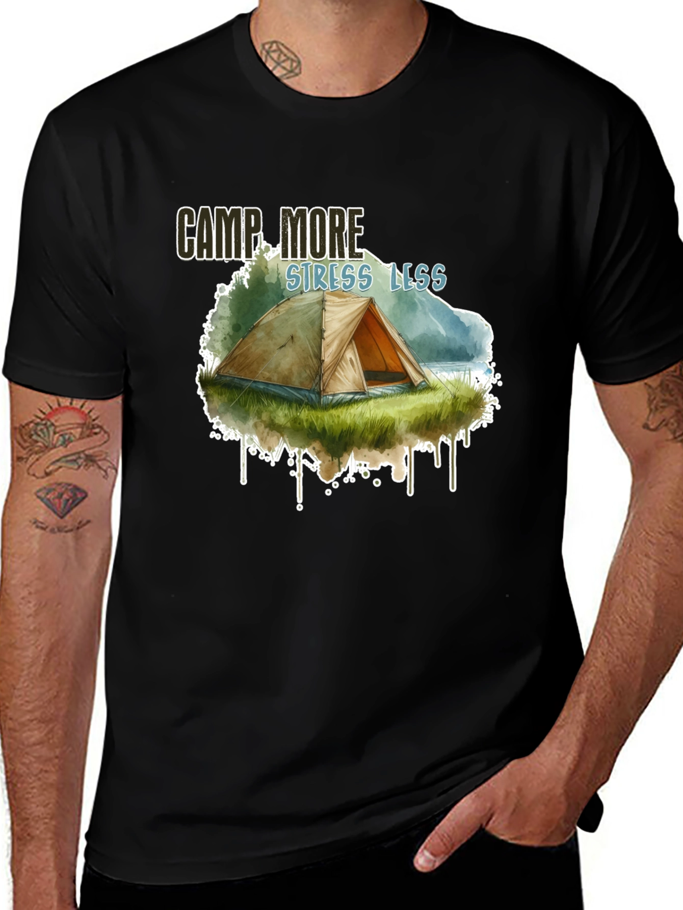 Variant 23 of Camp More Stress Less T-Shirt