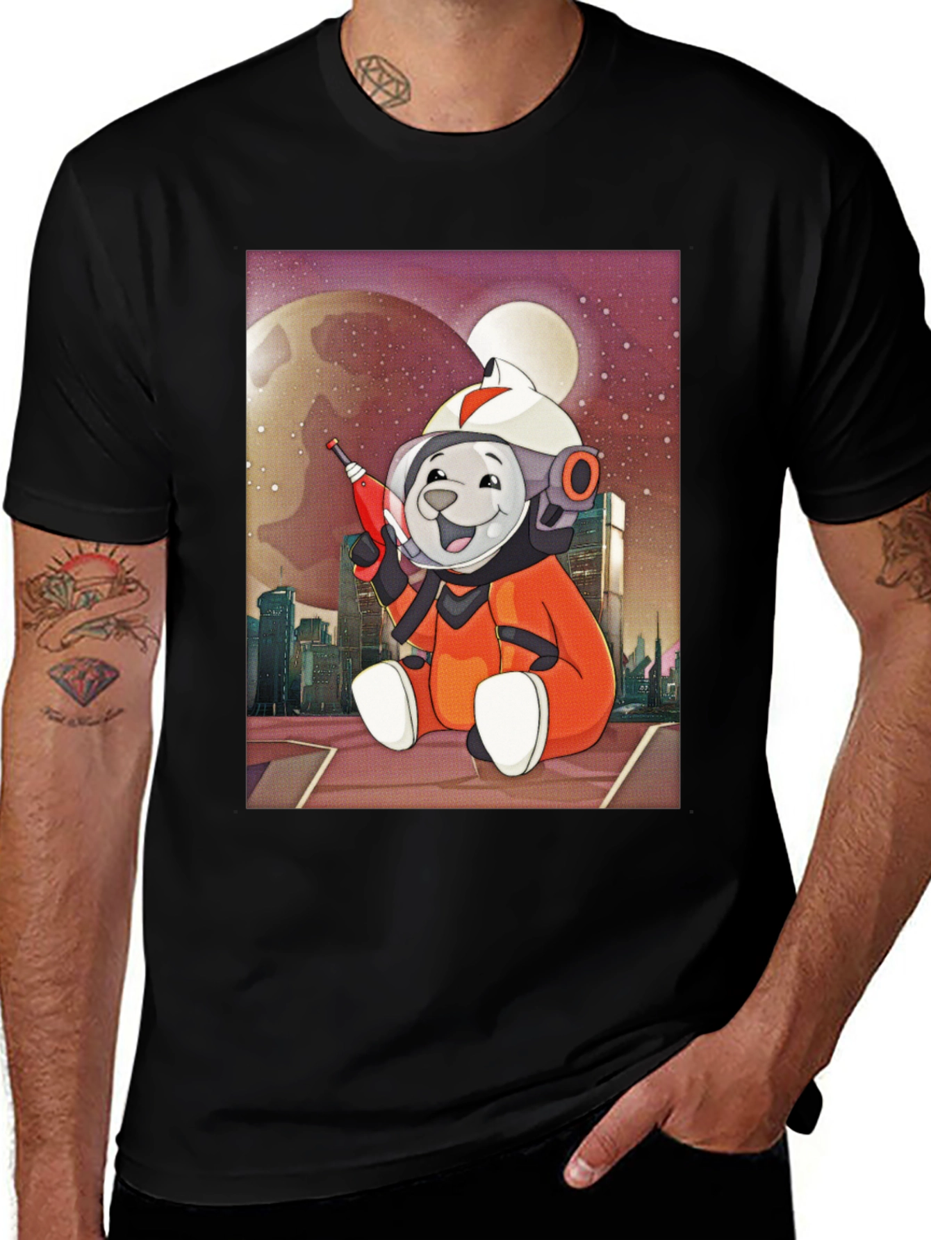 Variant 5 of Astronaut Dog Graphic Tee - Space Pup T-Shirt