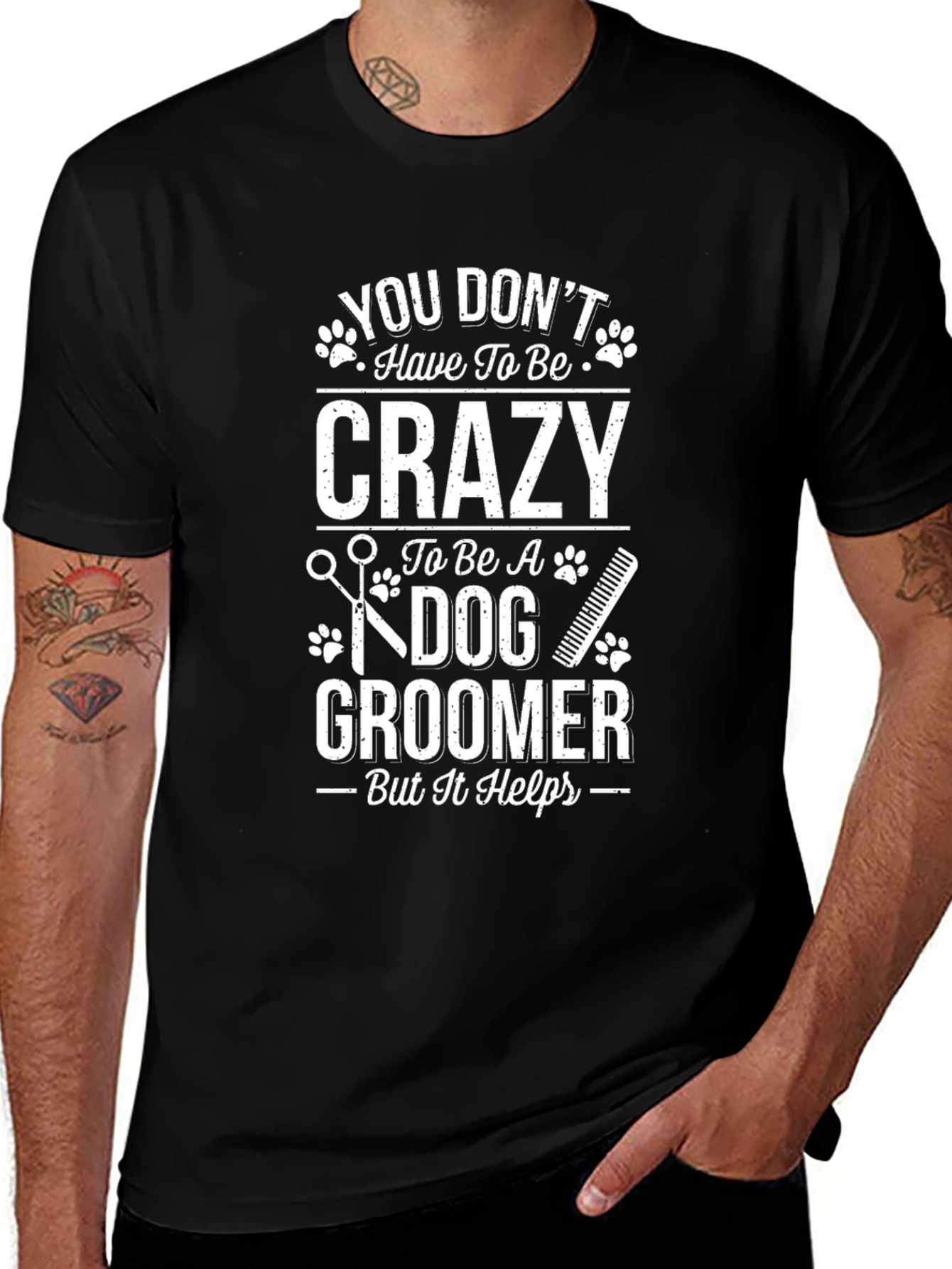 Variant 4 of Dog Groomer Crazy Tee