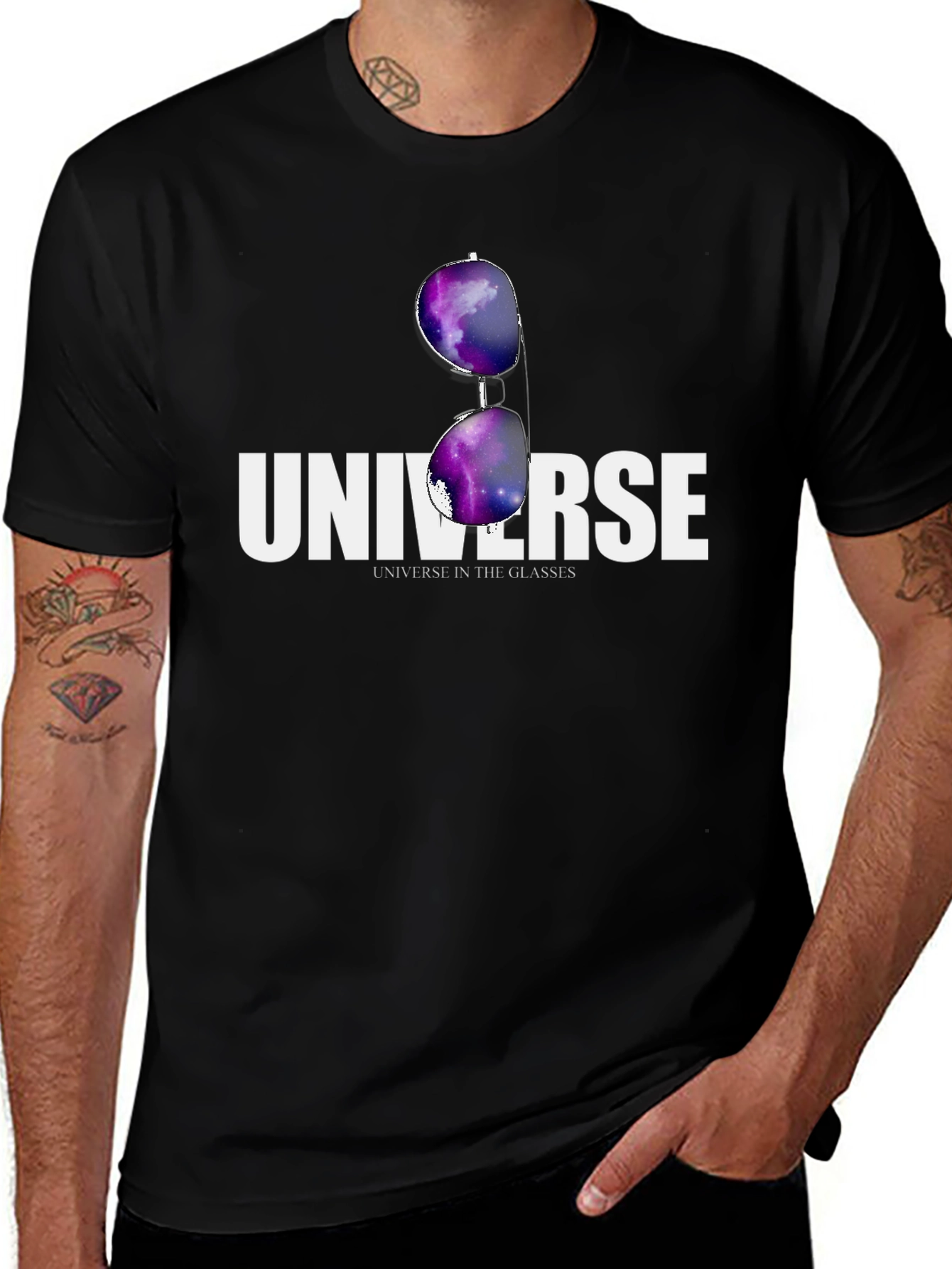 Variant 17 of Universe in the Glasses Graphic T-Shirt