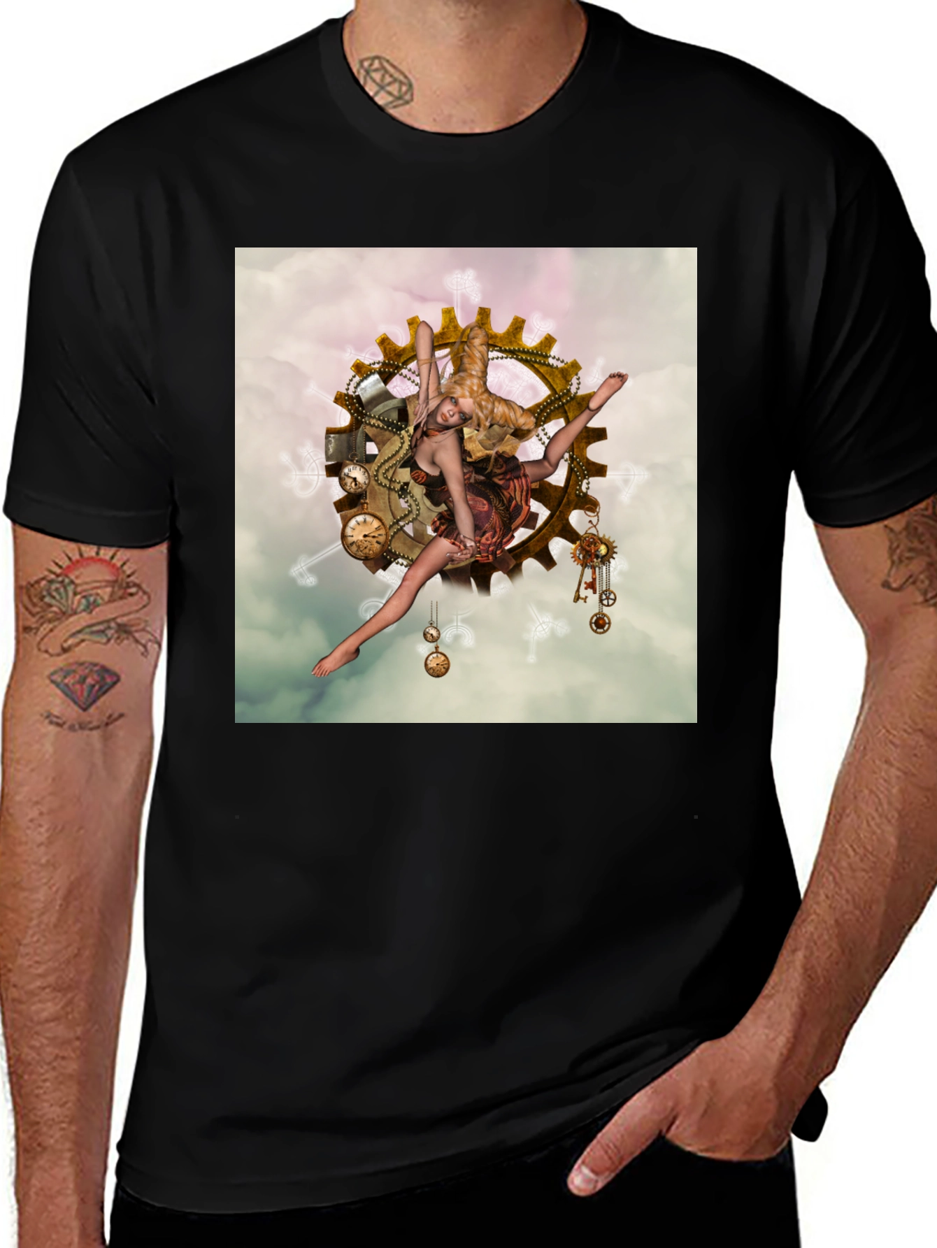 Variant 19 of Steampunk Fairy Gear Graphic Tee