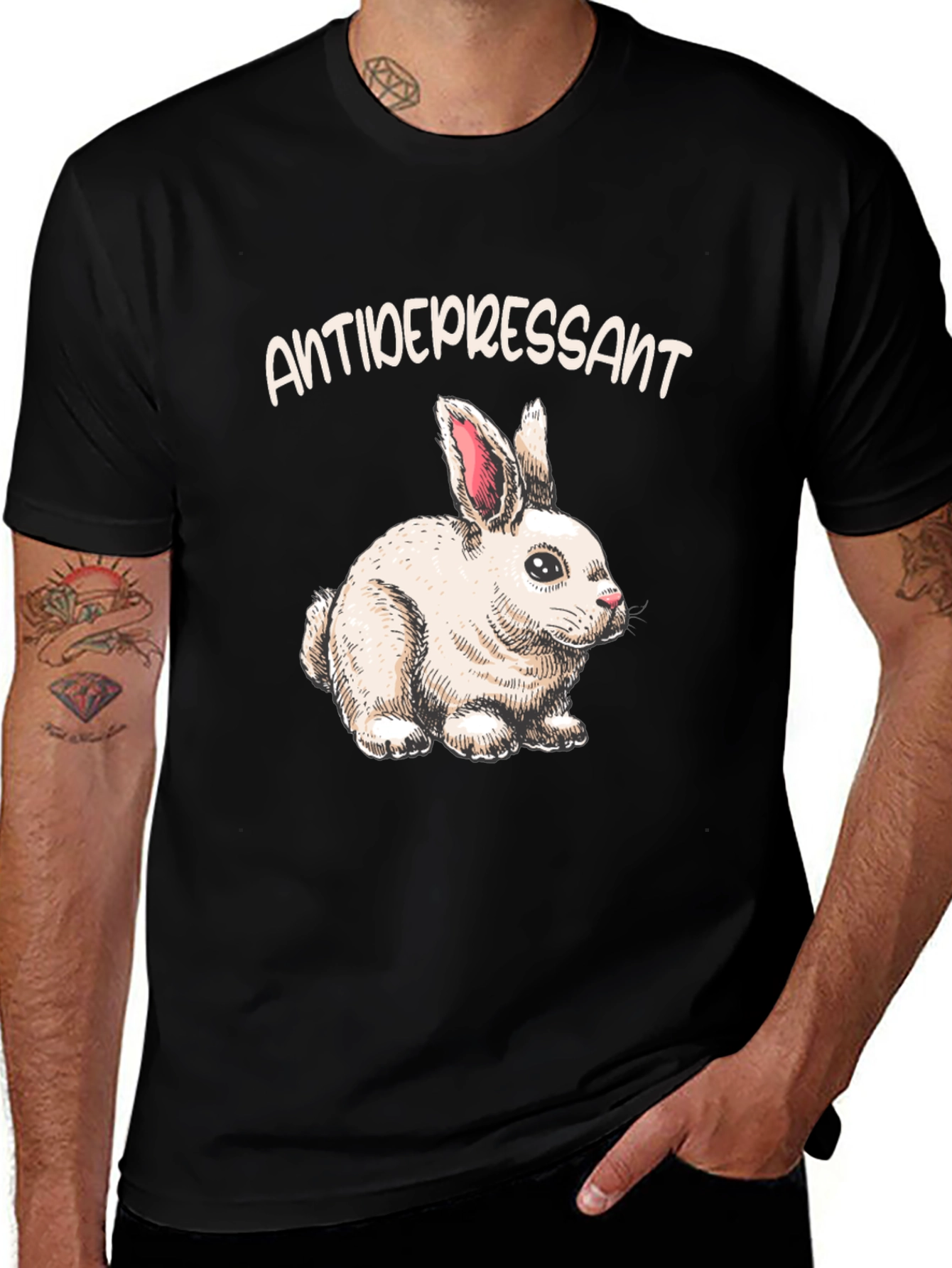 Variant 12 of Antidepressant Bunny T-Shirt
