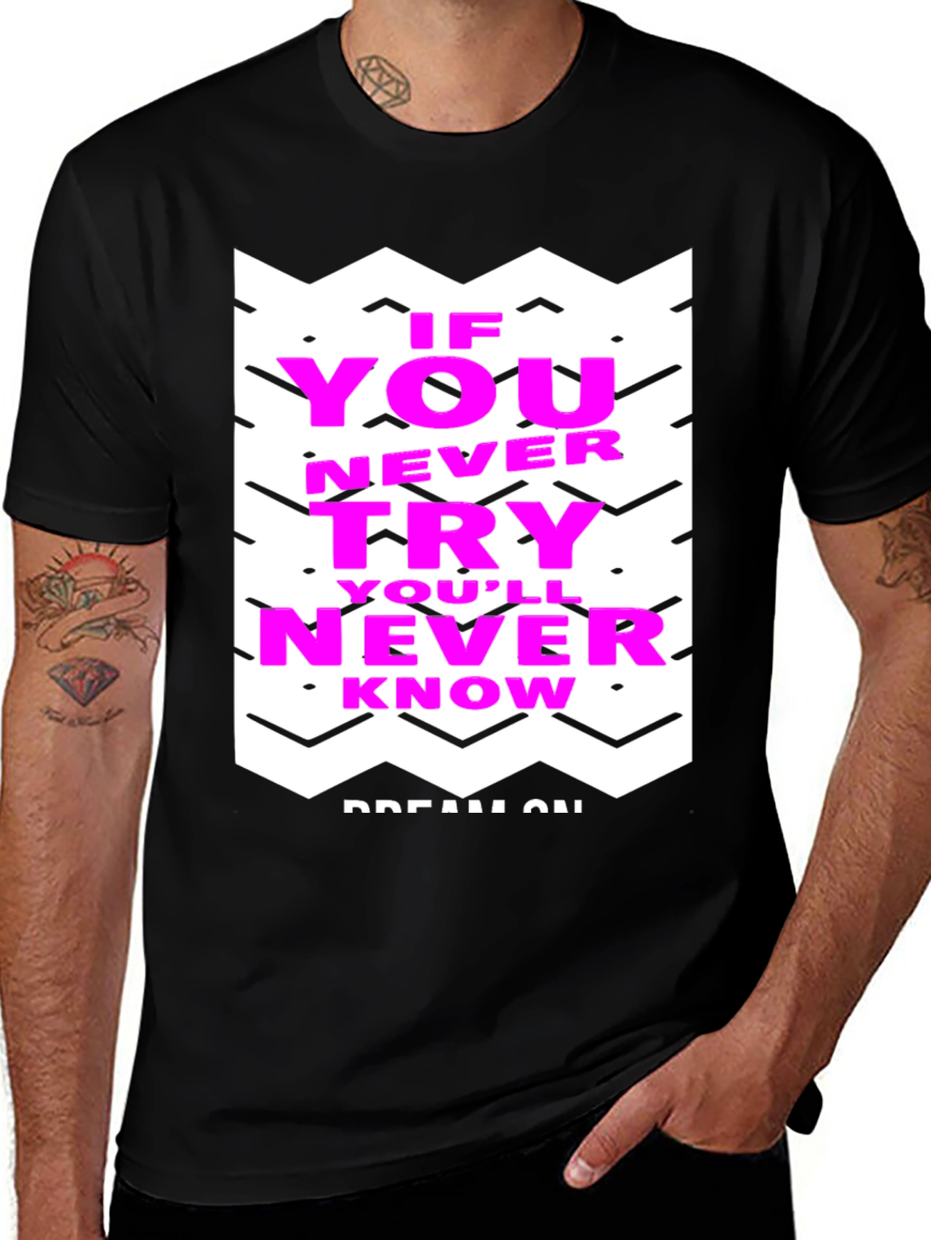 Variant 11 of Motivational Graphic Tee - Never Know