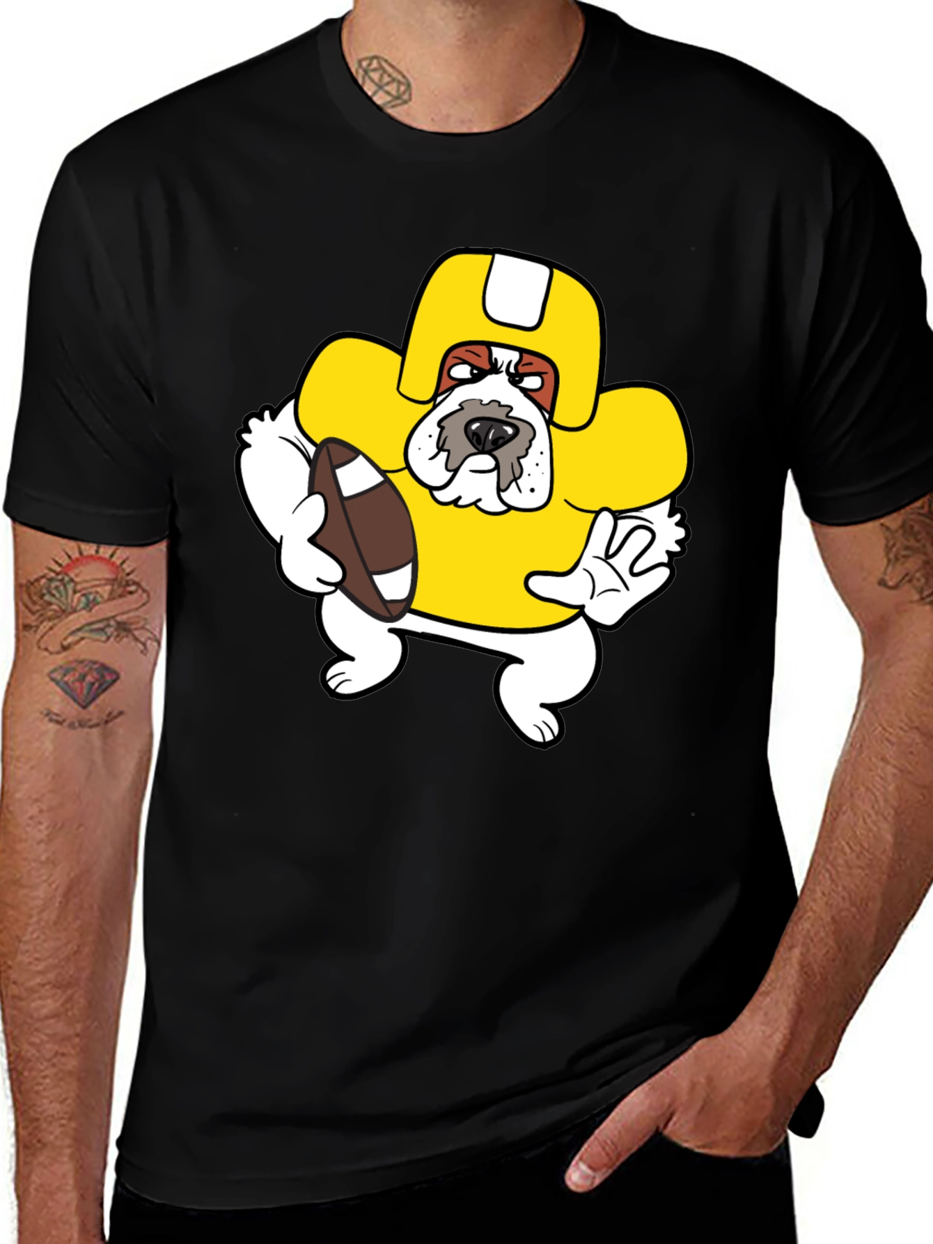 Variant 25 of Bulldog Football T-Shirt