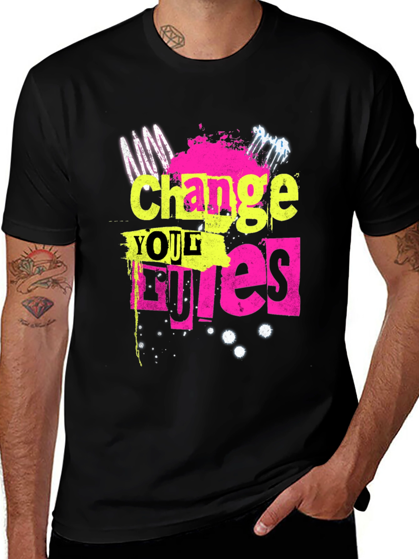 Variant 15 of Change Your Rules Graphic Tee - Bold & Edgy