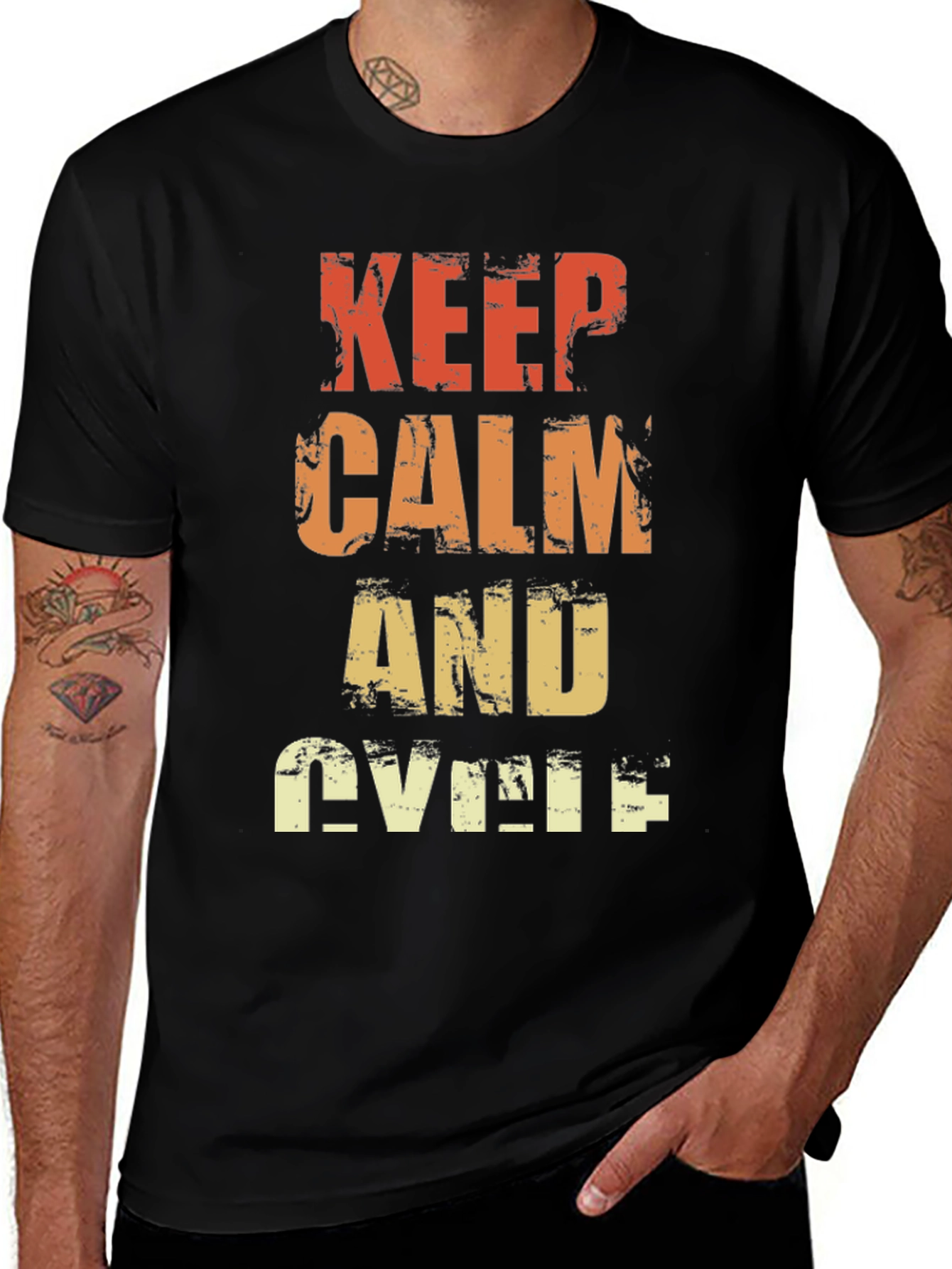 Variant 25 of Keep Calm and Cycle T-Shirt - Retro Style