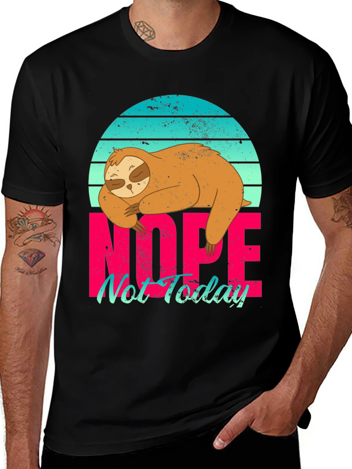 Variant 29 of Nope Not Today Sloth Graphic Tee