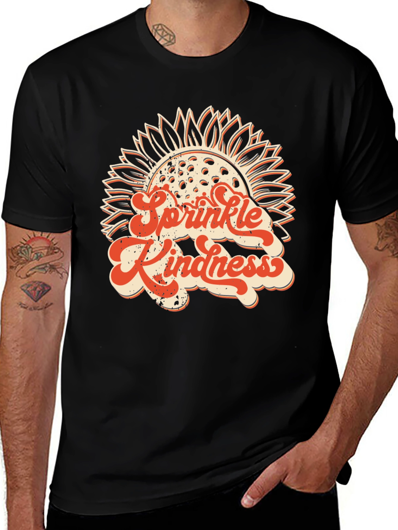 Variant 11 of Sprinkle Kindness Sunflower Graphic Tee