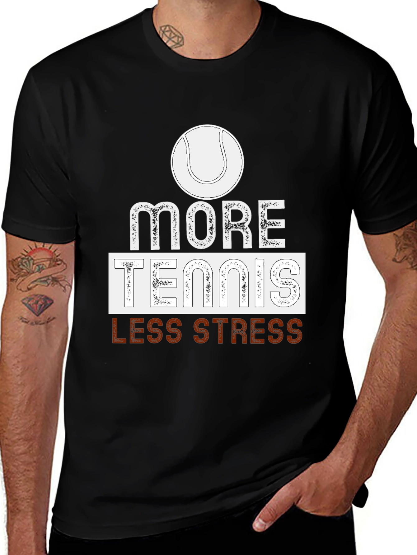 Variant 22 of More Tennis Less Stress T-Shirt