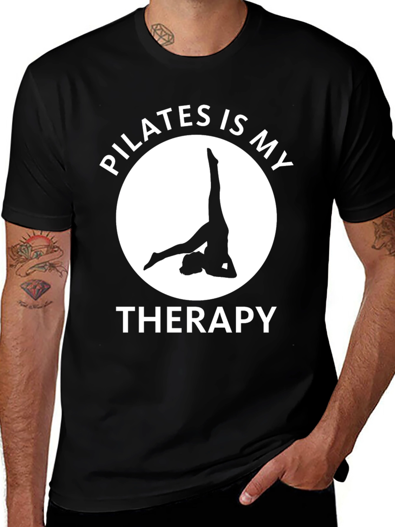 Variant 16 of Pilates is My Therapy Graphic T-Shirt