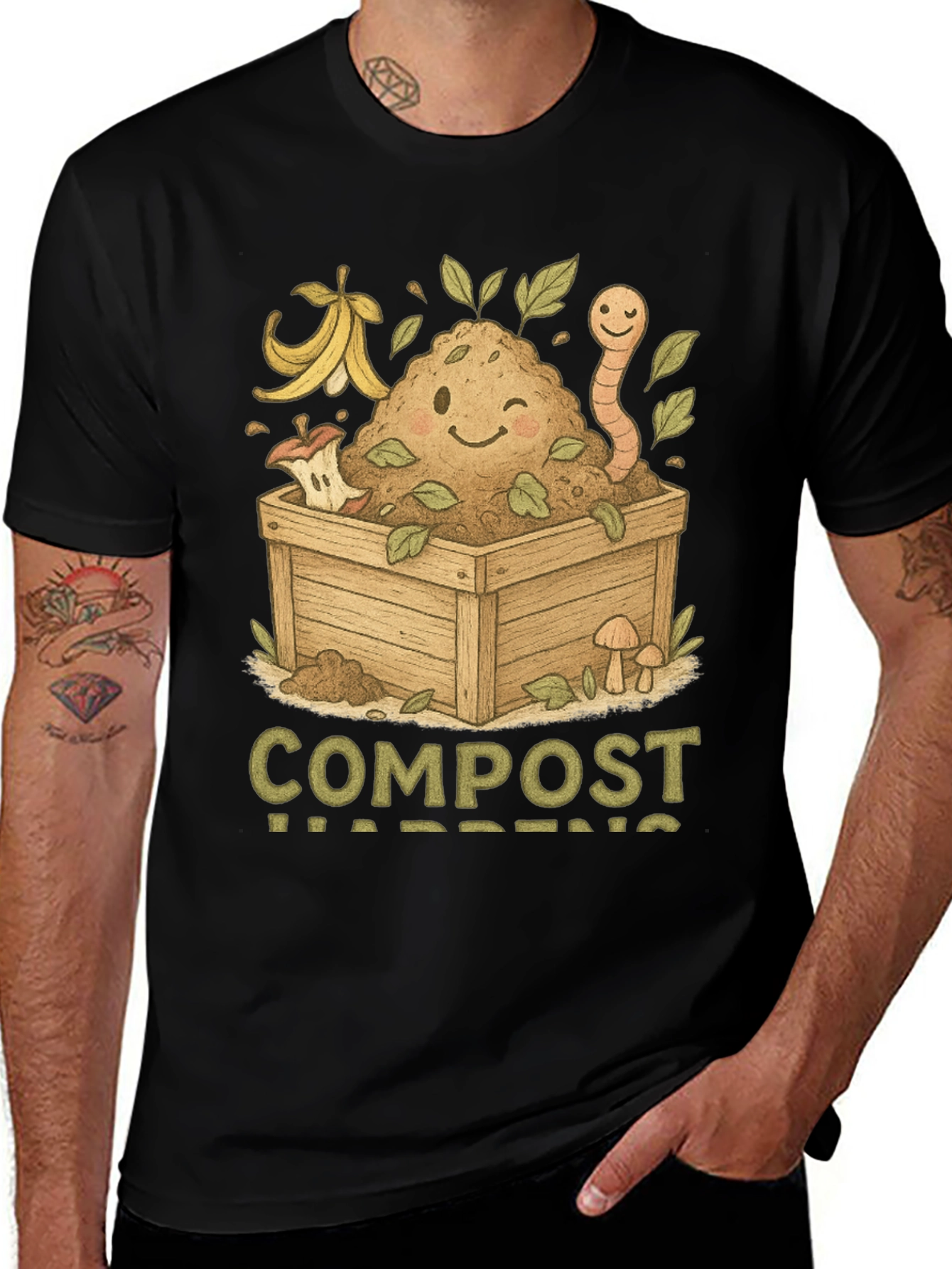 Compost Happens T-Shirt - Earth Friendly Tee