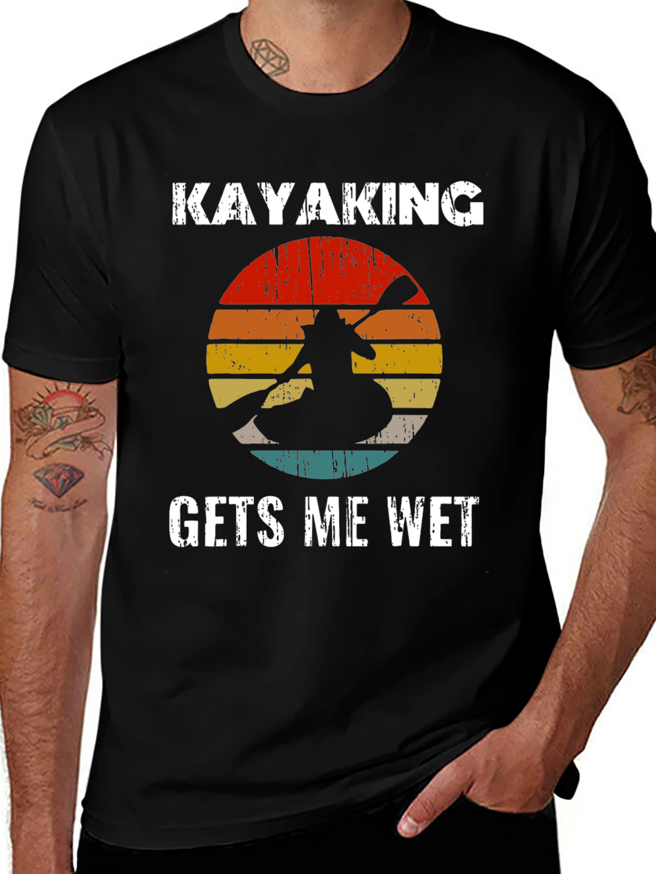 Variant 6 of Kayaking Gets Me Wet T-Shirt