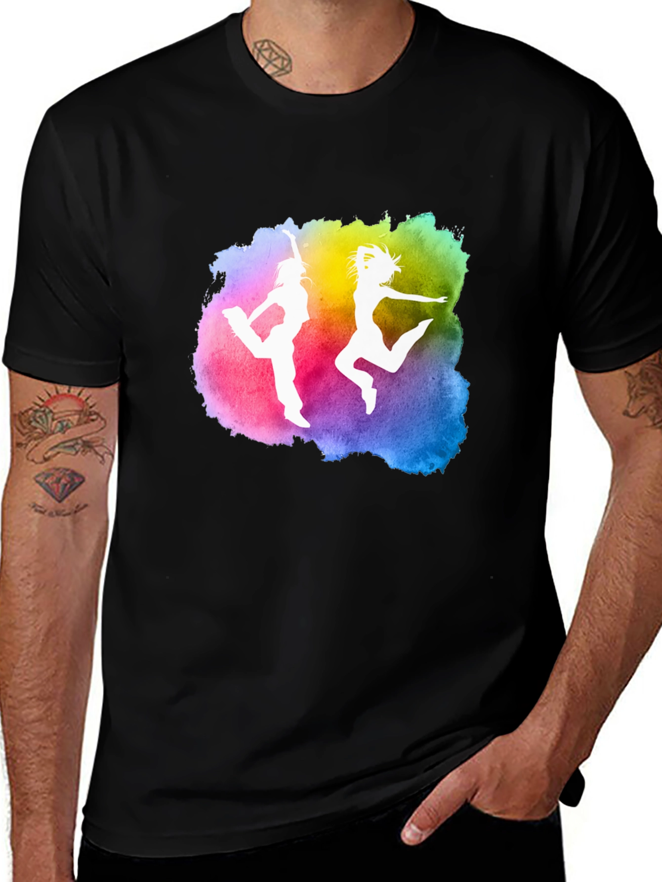 Variant 30 of Watercolor Dance Silhouette Graphic Tee