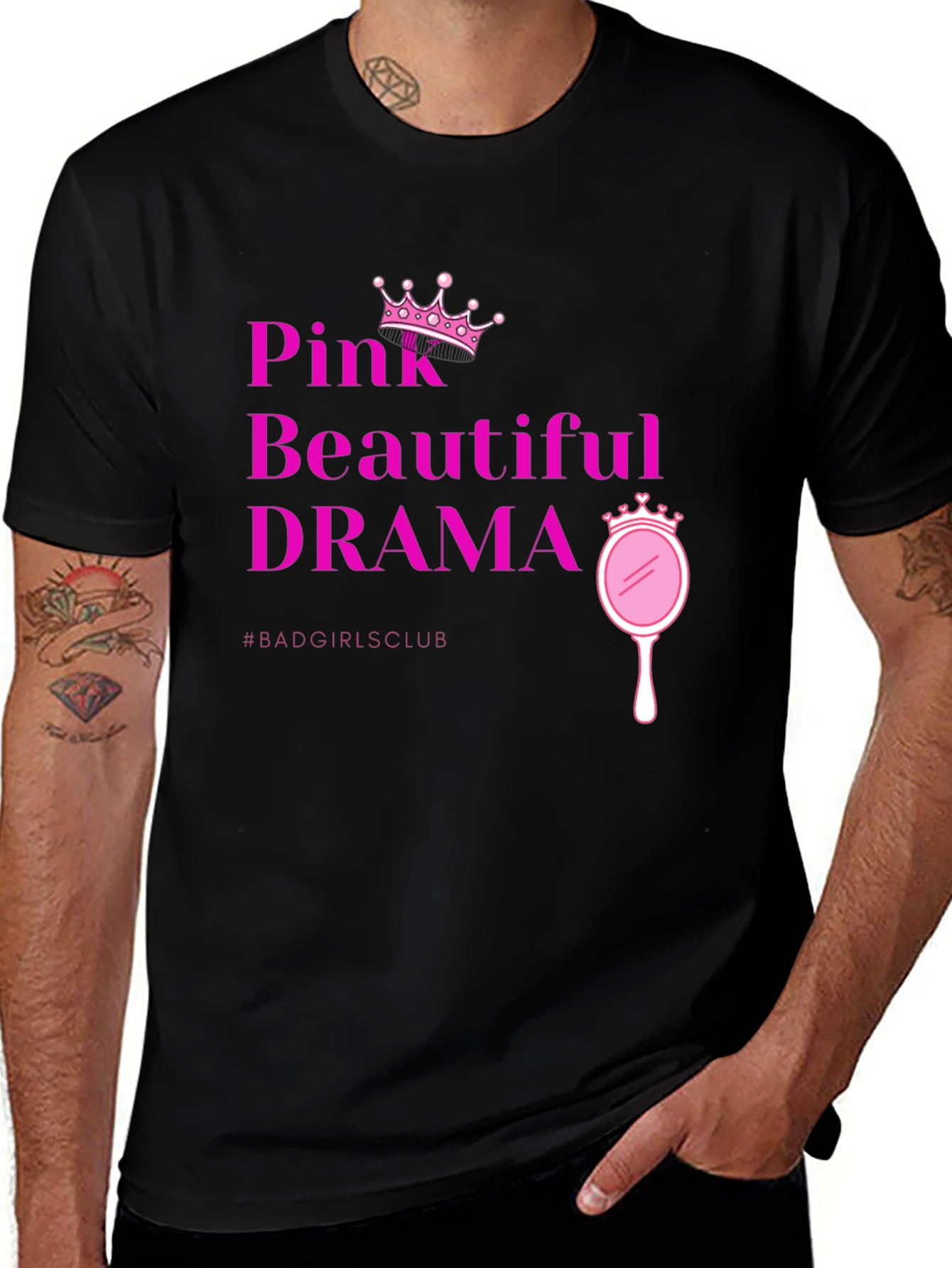 Variant 2 of Pink Beautiful Drama Tee