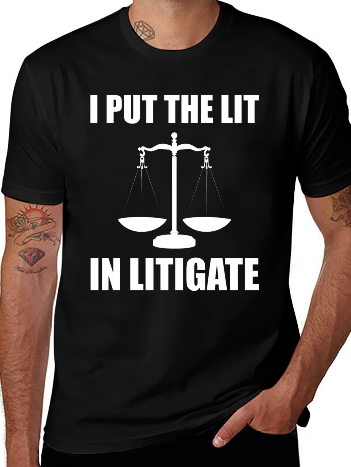 I Put The Lit In Litigate T-Shirt - Funny Lawyer Tee