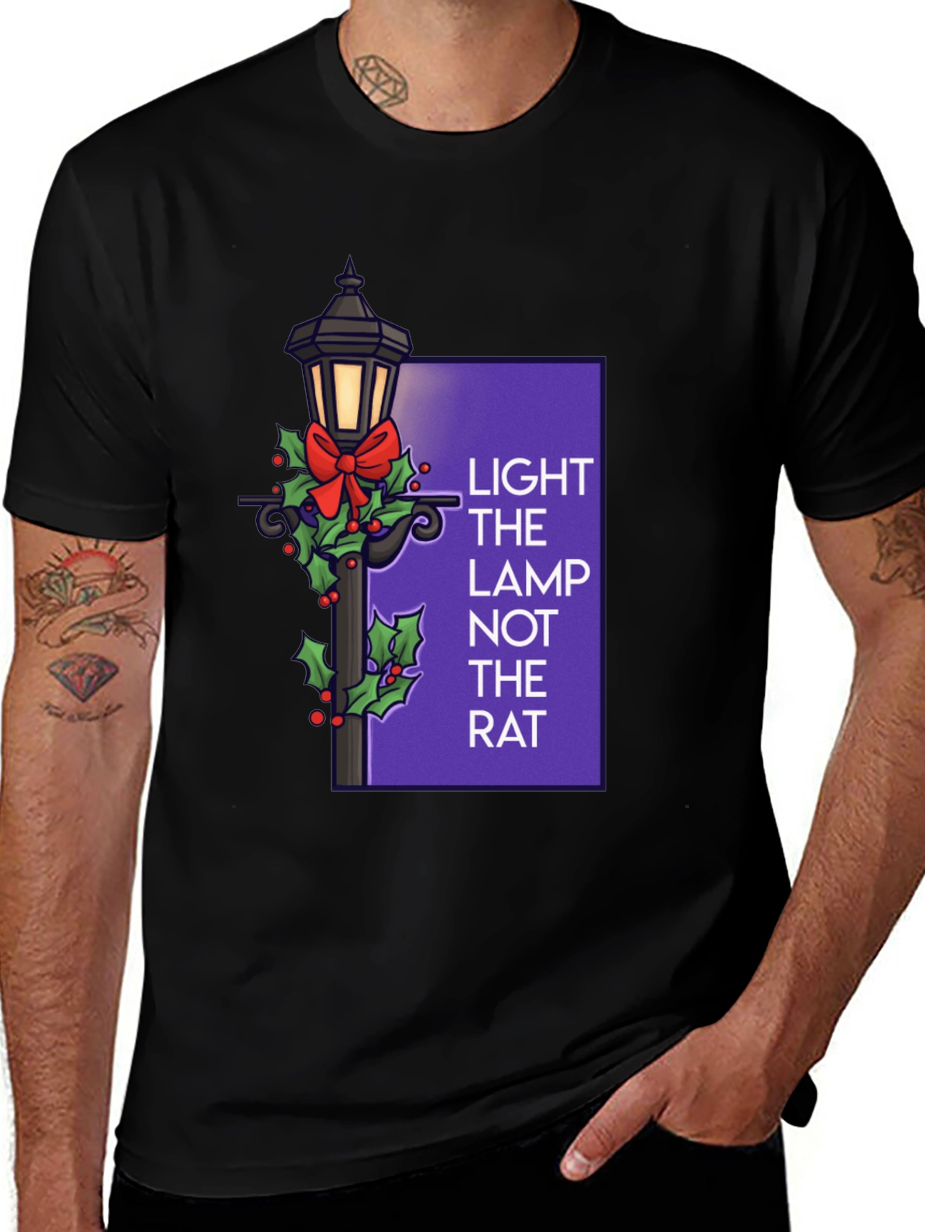Variant 15 of Light the Lamp Not the Rat Graphic T-Shirt