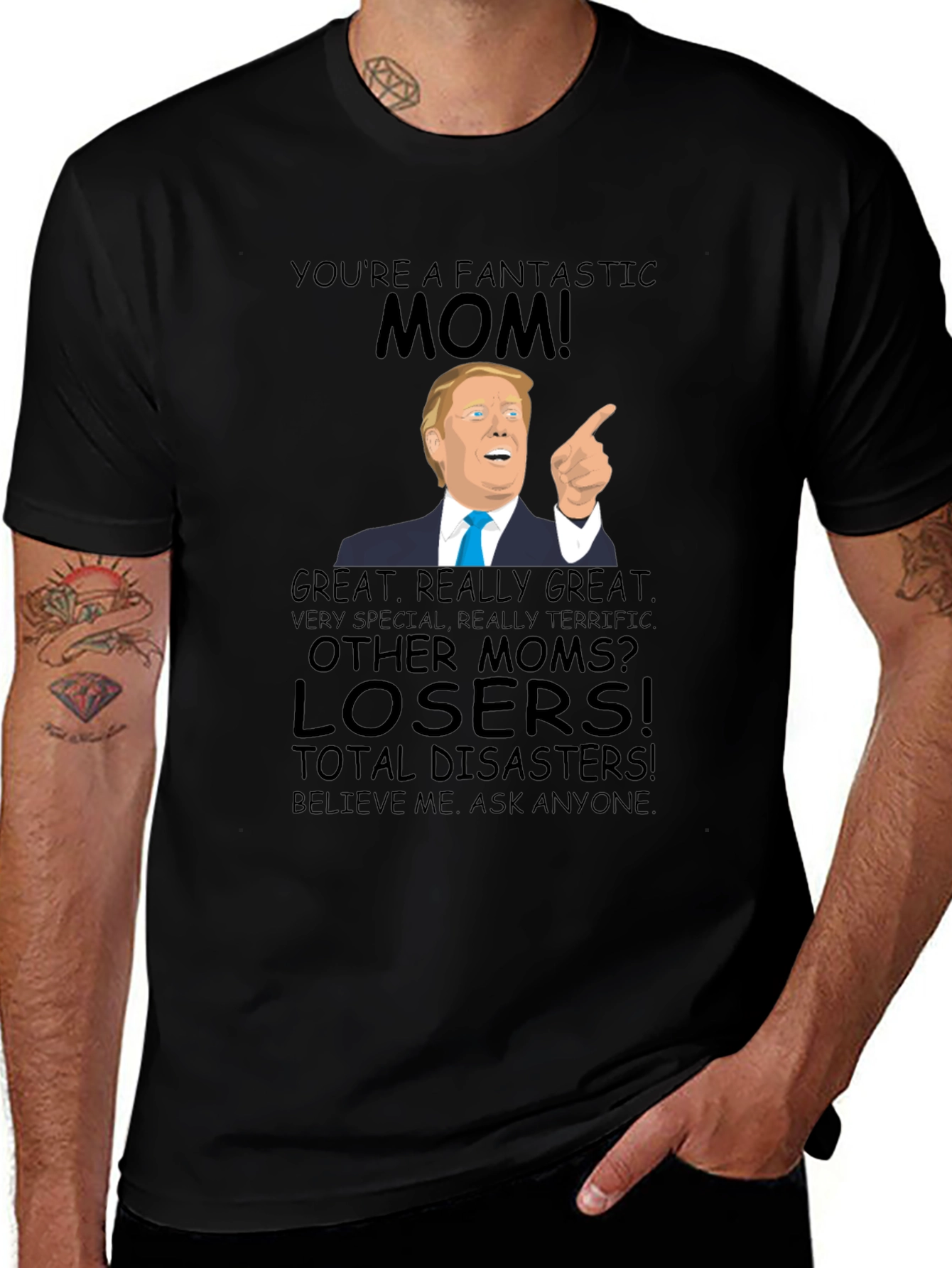 Variant 21 of Fantastic Mom Trump T-Shirt - Great Gift!